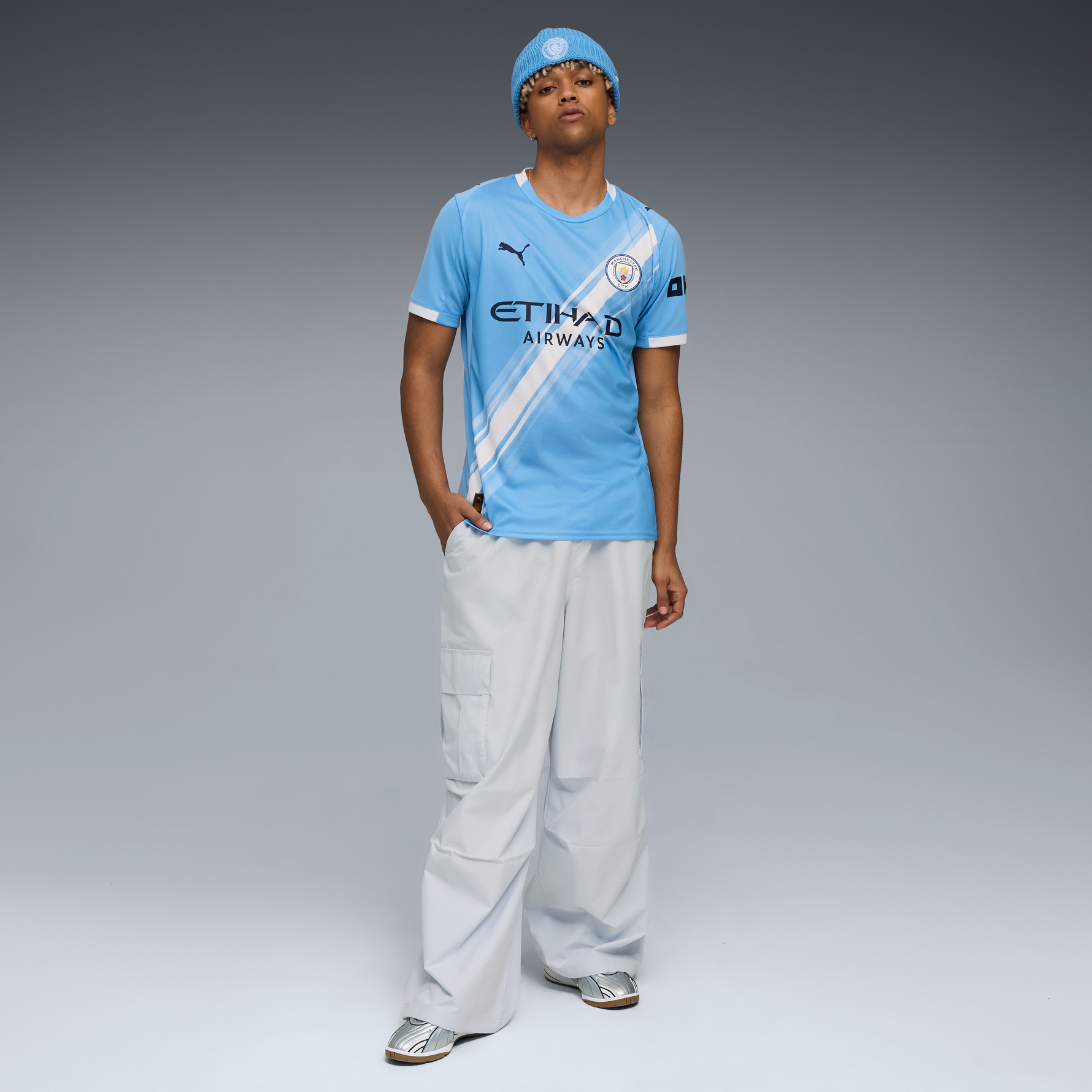MCFC HOME JERSEY REPLICA TEAM