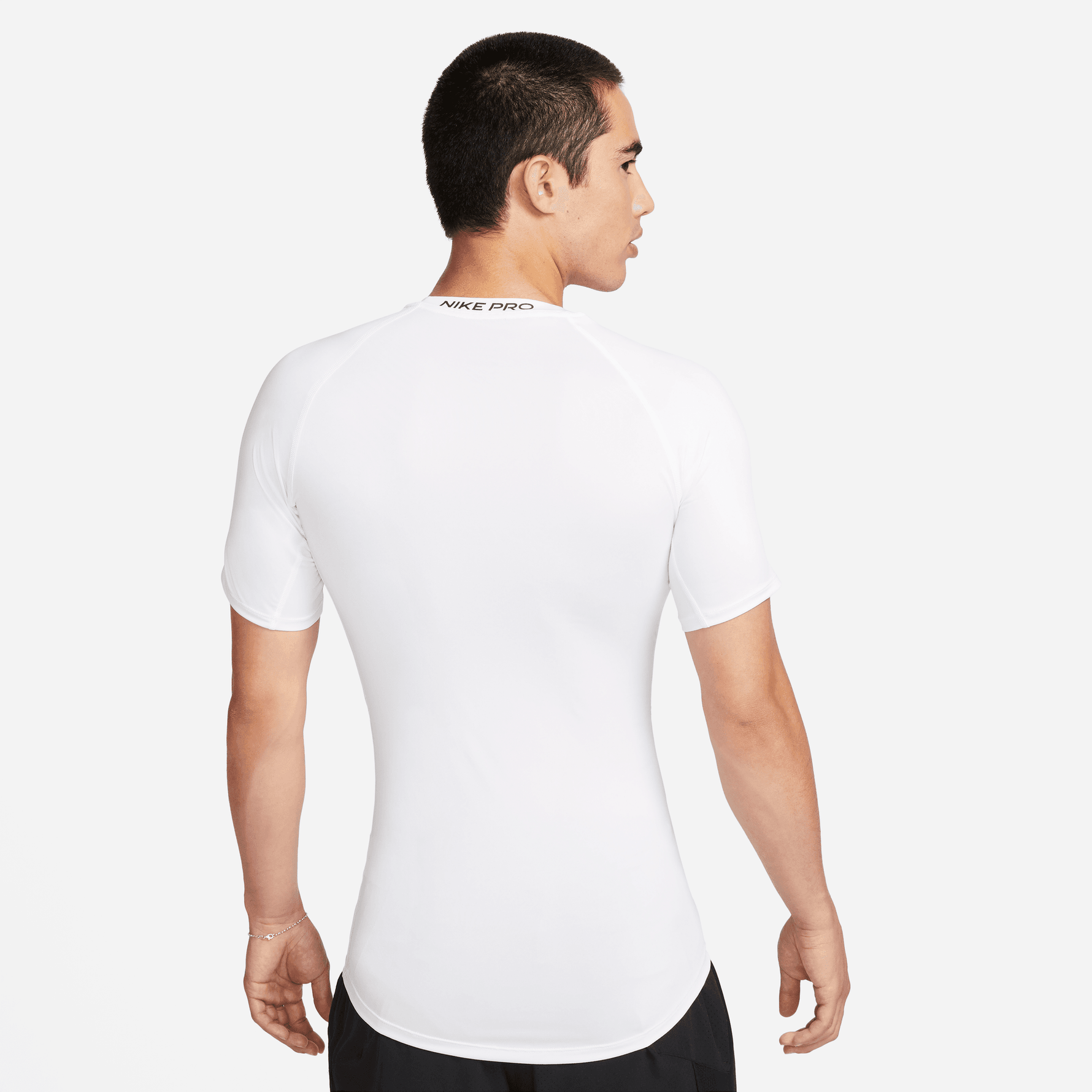 NIKE PRO MEN'S DRI-FIT TIGHT SHORT-SLEEVE FITNESS TOP