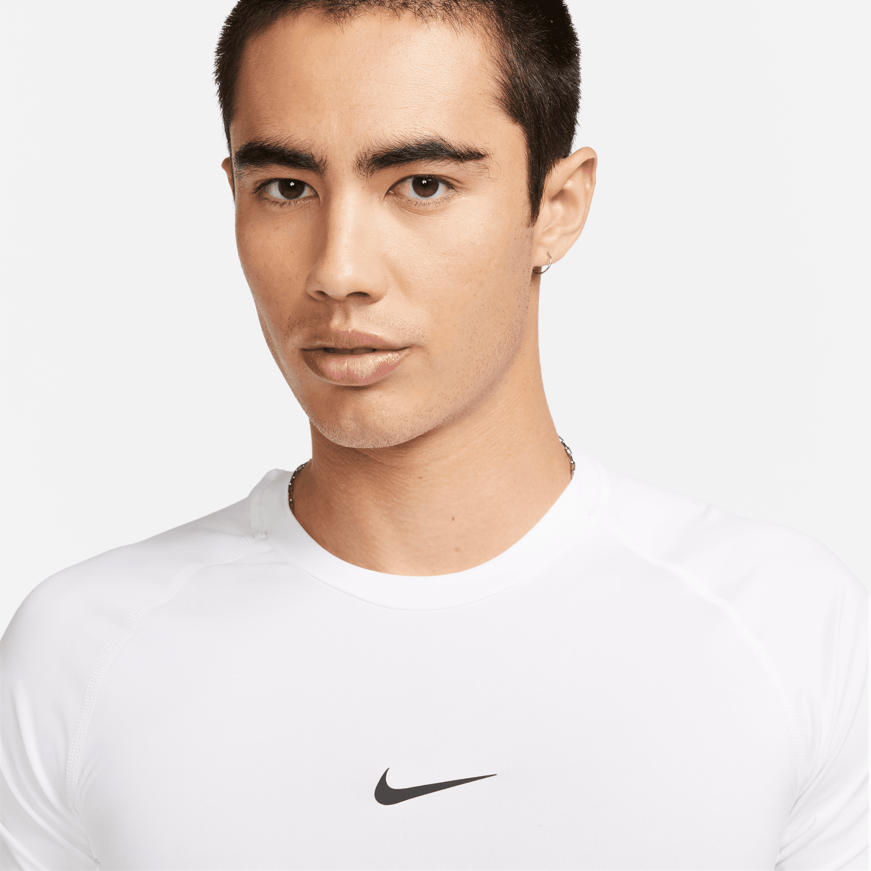 NIKE PRO MEN'S DRI-FIT TIGHT SHORT-SLEEVE FITNESS TOP