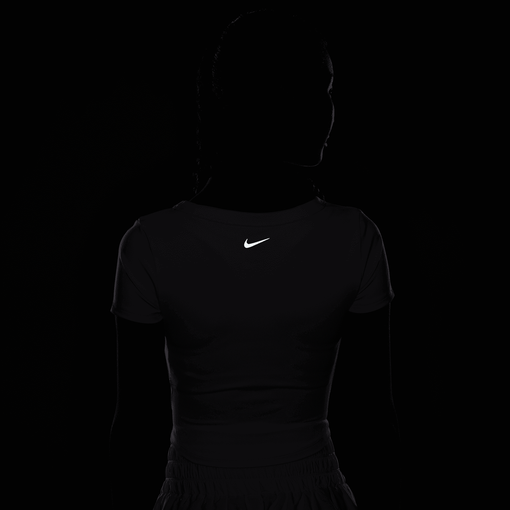 NIKE ONE FITTED WOMEN'S DRI-FIT SHORT-SLEEVE CROPPED TOP