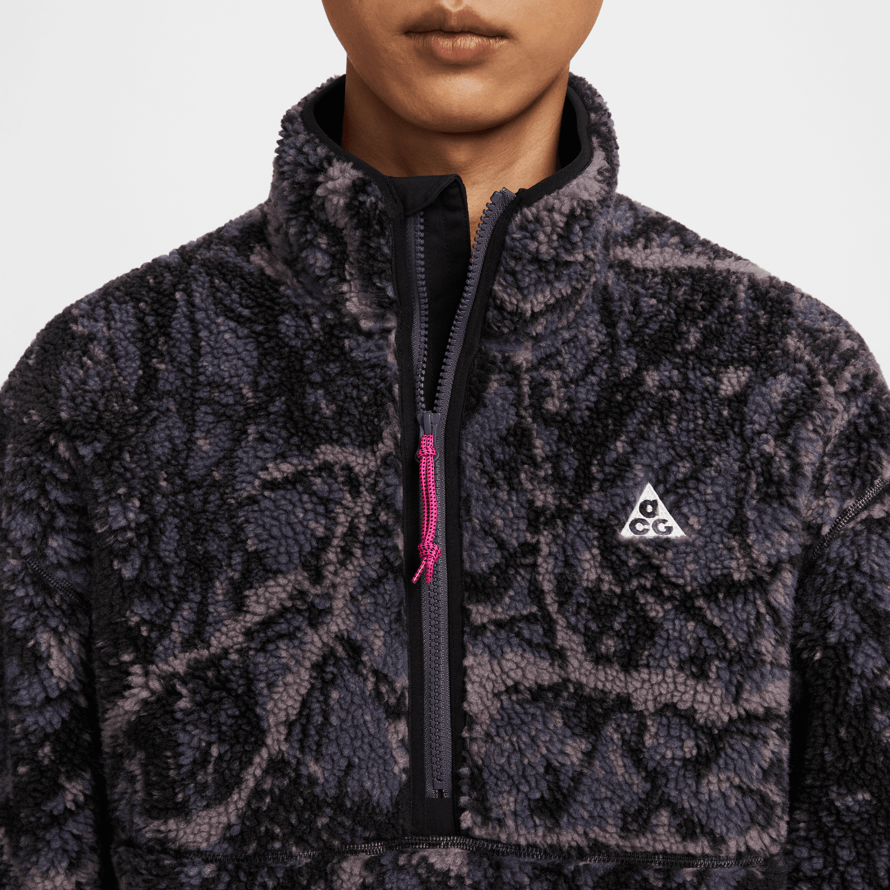 NIKE ACG "CANWELL GLACIER" MEN'S THERMA-FIT ADV WINDPROOF HALF-ZIP TOP