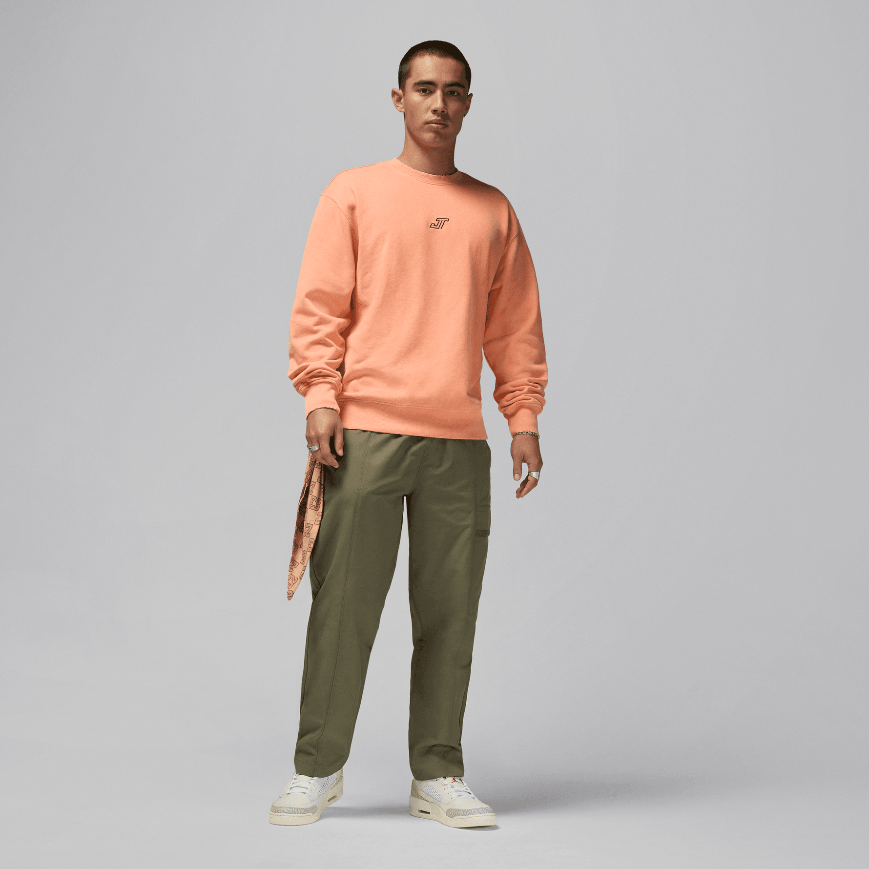 TATUM MEN'S FLEECE CREW-NECK SWEATSHIRT