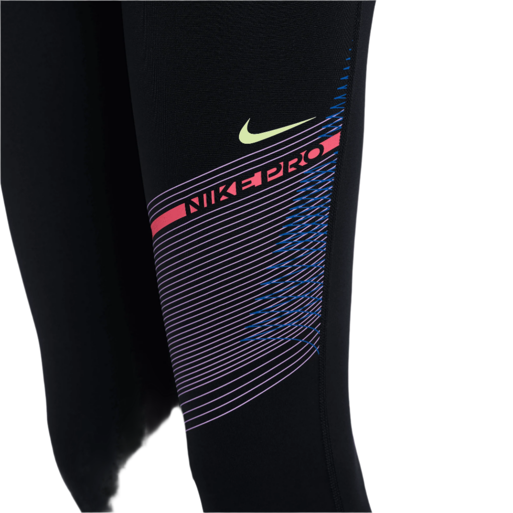 NIKE PRO GIRLS' DRI-FIT MID-RISE LEGGINGS