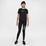 NIKE PRO GIRLS' DRI-FIT MID-RISE LEGGINGS