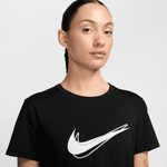 NIKE ONE SWOOSH WOMEN' S DRI-FIT SHORT-SLEEVE RUNNING TOP