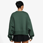 NIKECOURT HERITAGE PHOENIX FLEECE WOMEN'S OVER-OVERSIZED CREW-NECK SWEATSHIRT