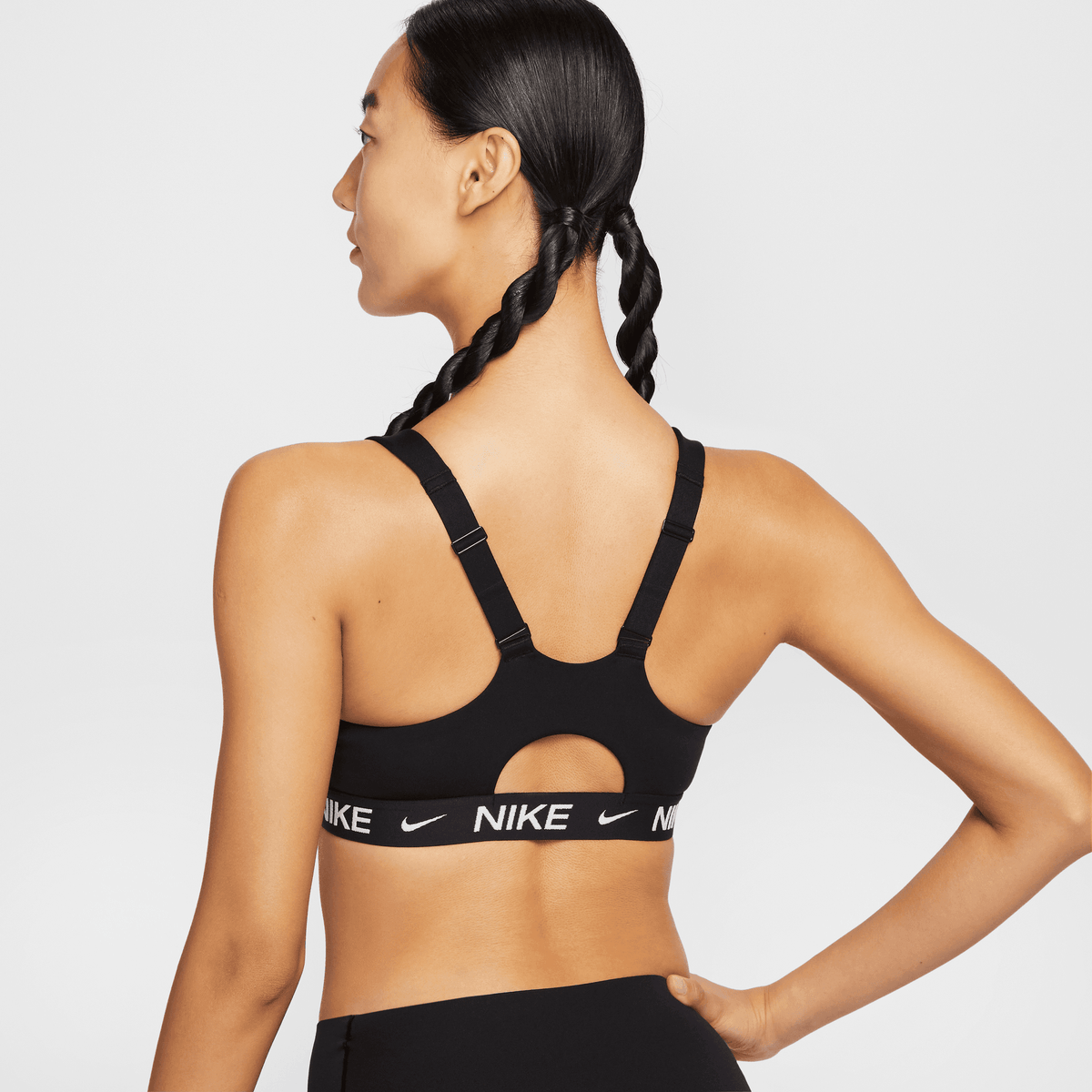 NIKE INDY HIGH SUPPORT WOMEN'S PADDED FRONT-ZIP SPORTS BRA