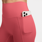 NIKE UNIVERSA WOMEN'S HIGH-WAISTED 5" BIKER SHORTS WITH NO FRONT SEAM