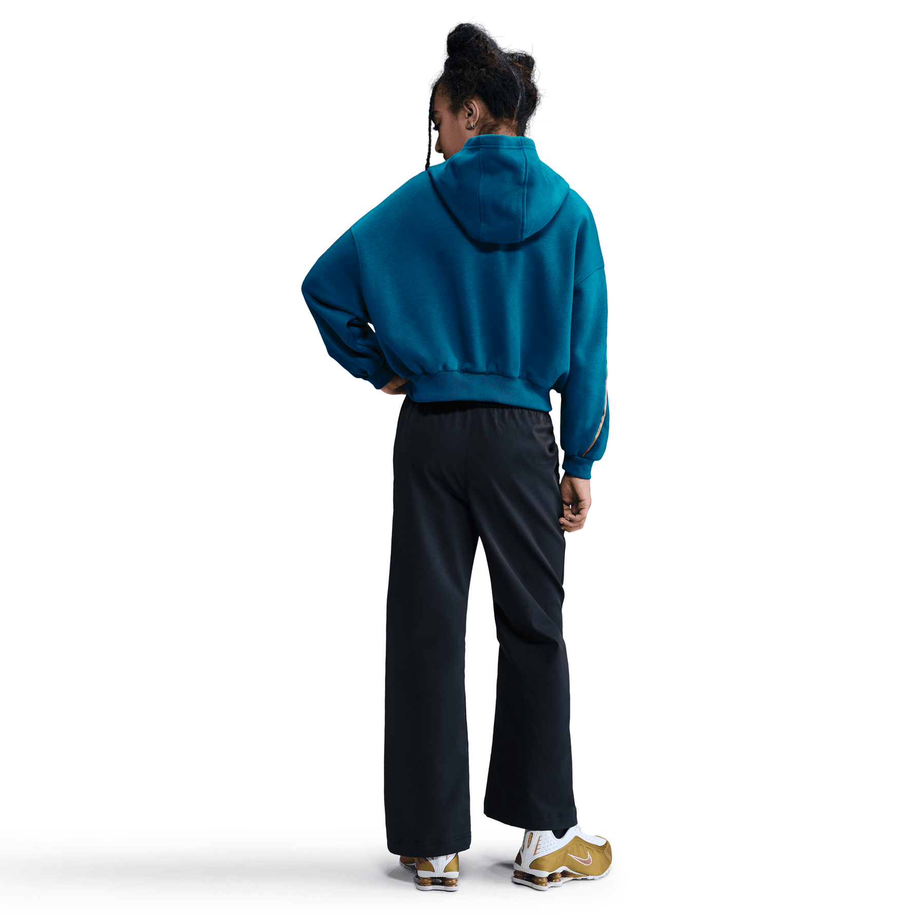 NIKE LFS CLUB FLEECE BIG KIDS' (GIRLS') BOXY HOODIE