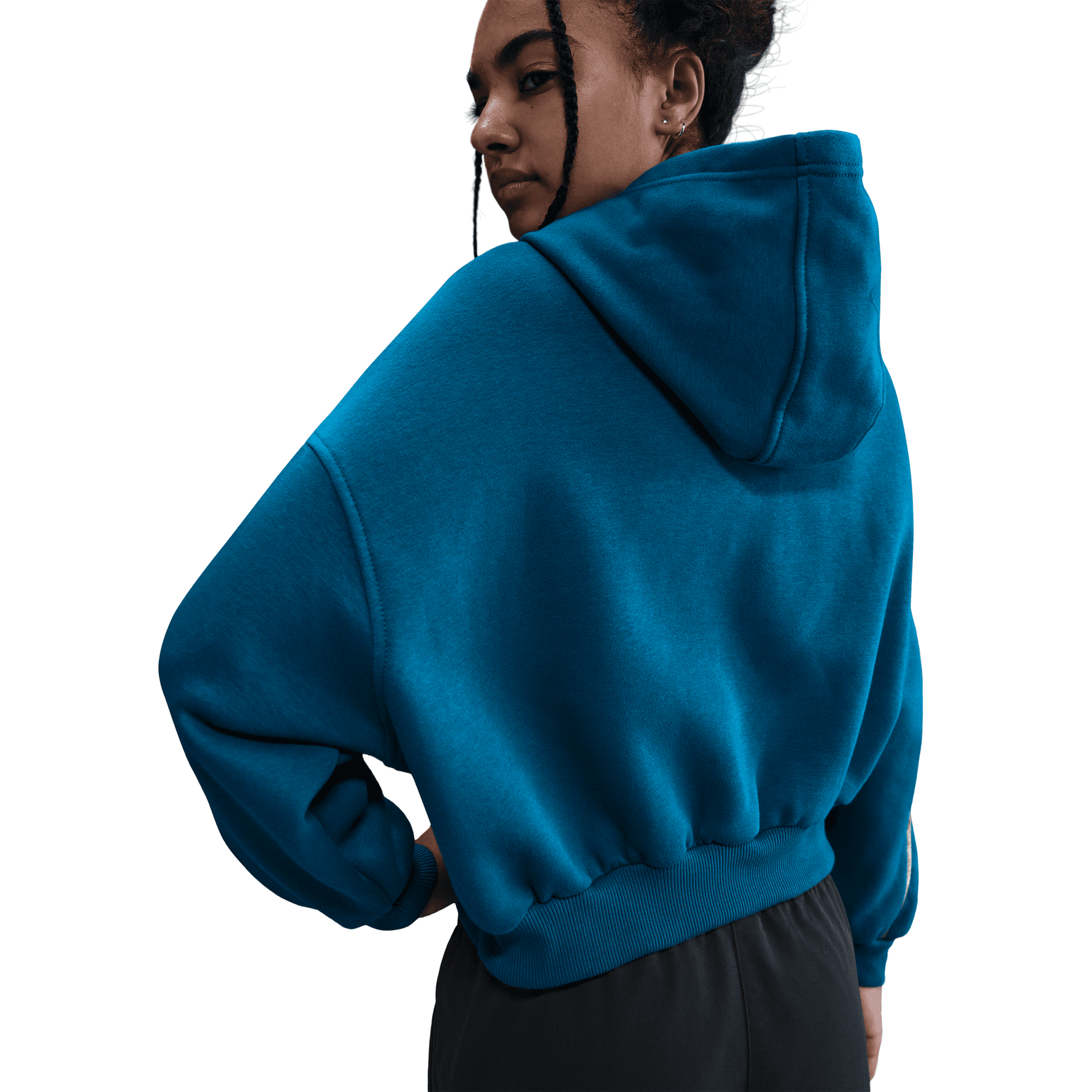 NIKE LFS CLUB FLEECE BIG KIDS' (GIRLS') BOXY HOODIE