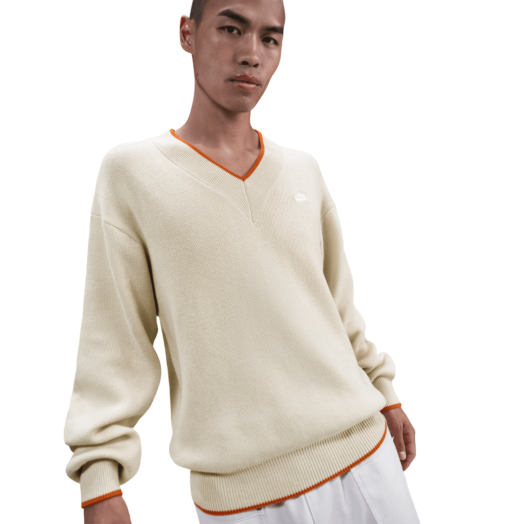 NIKE SPORTSWEAR CLUB MEN'S V-NECK SWEATE R
