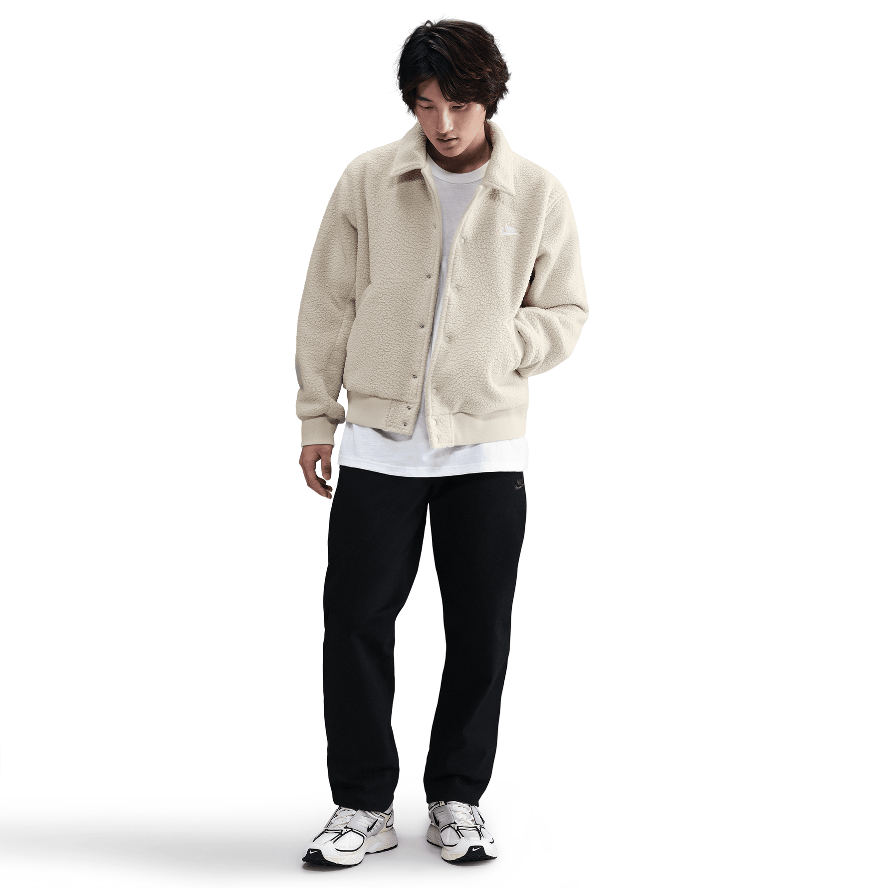 NIKE SPORTSWEAR CLUB MEN'S HIGH-PILE FLEECE COACHES JACKET