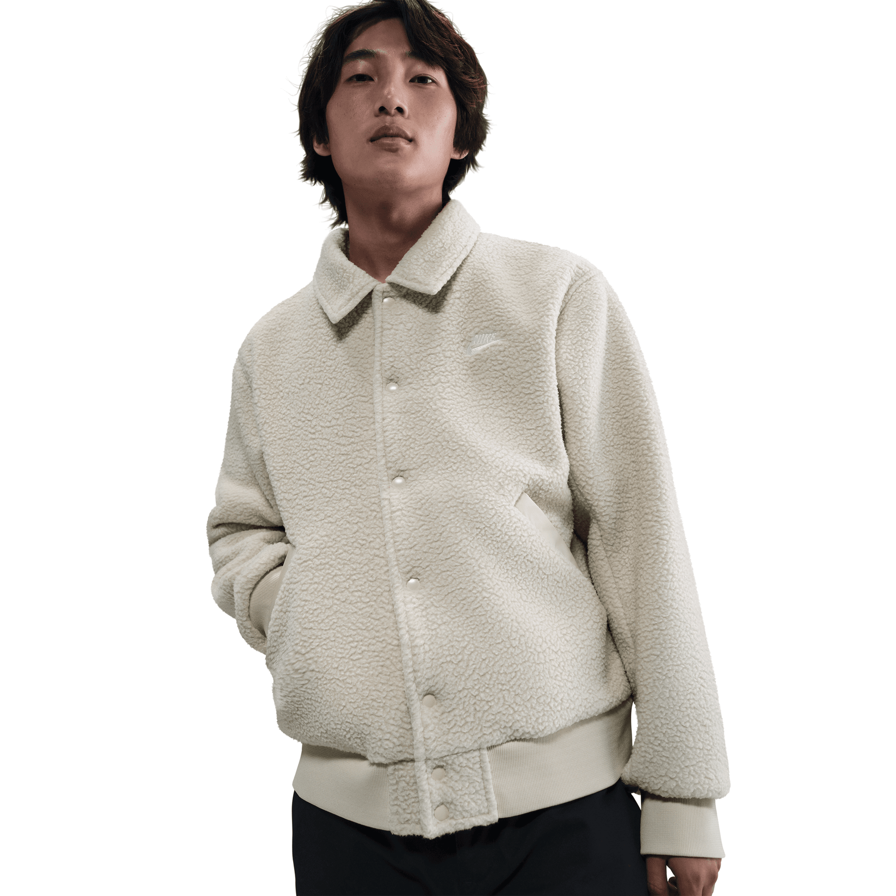 NIKE SPORTSWEAR CLUB MEN'S HIGH-PILE FLEECE COACHES JACKET