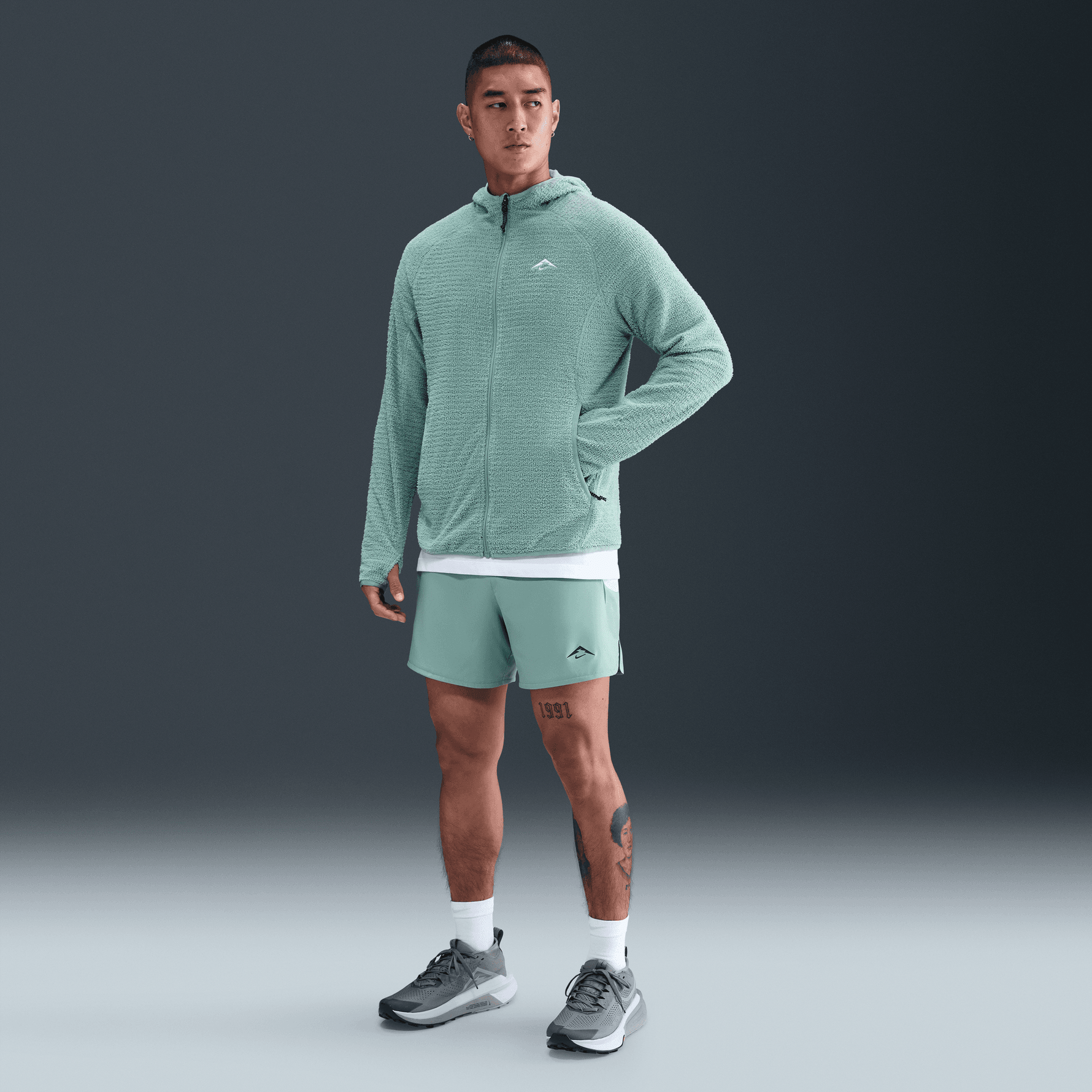 NIKE TRAIL MEN'S DRI-FIT FLEECE RUNNING JACKET