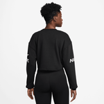 NIKE PRO WOMEN'S DRI-FIT LOOSE CREW-NECK FRENCH TERRY SWEATSHIRT