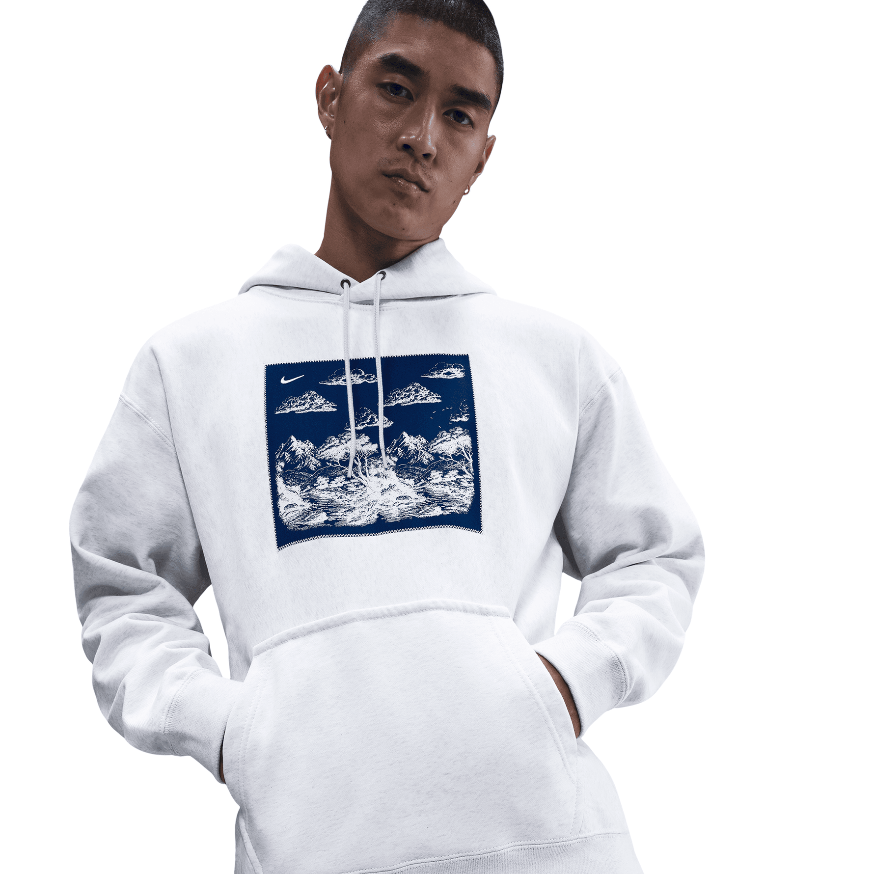 NIKE SOLO SWOOSH MEN'S PULLOVER FLEECE HOODIE