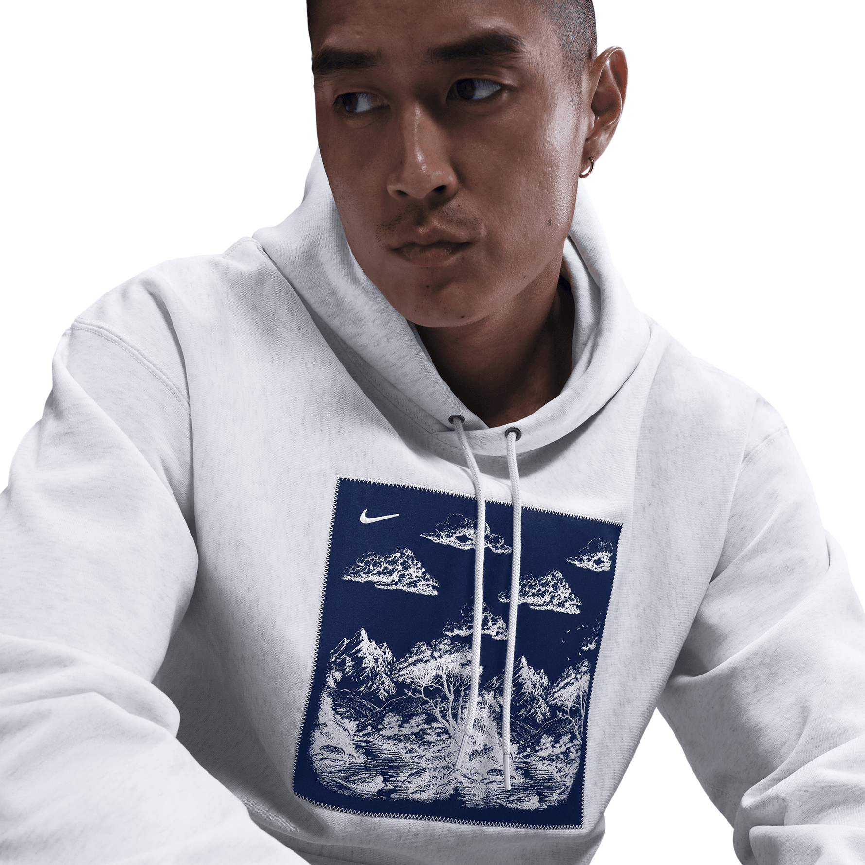 NIKE SOLO SWOOSH MEN'S PULLOVER FLEECE HOODIE
