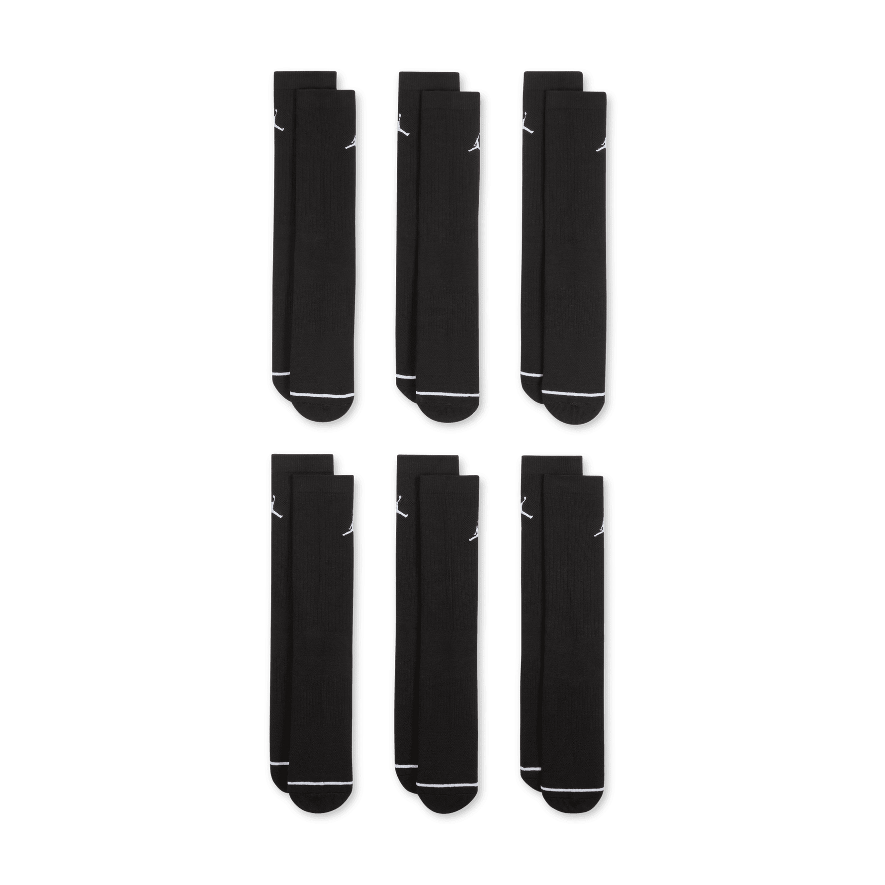 JORDAN EVERYDAY CUSHIONED CREW SOCKS (6 PAIRS)