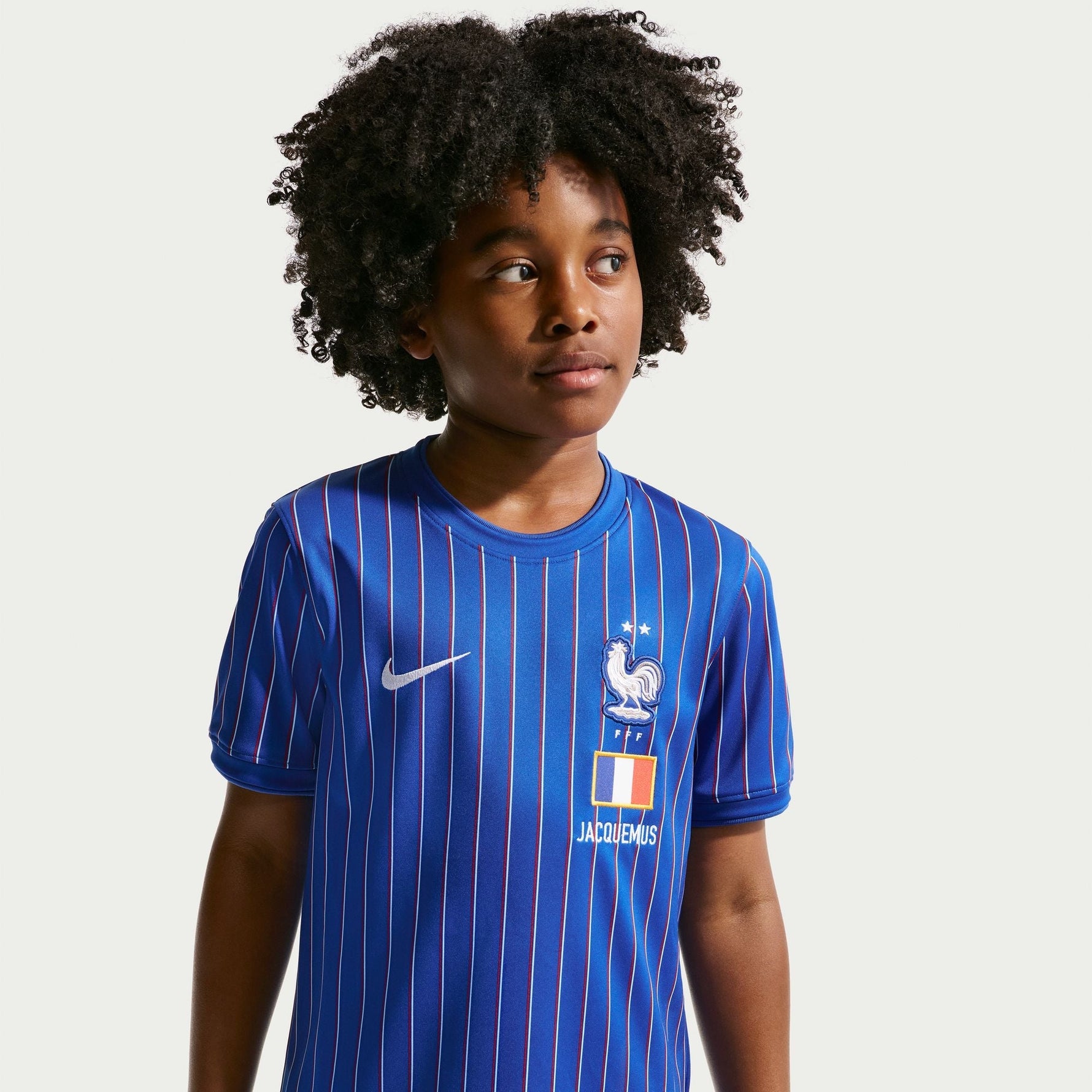 Nike France x Jacquemus Older Kids' Short-Sleeve Football Top