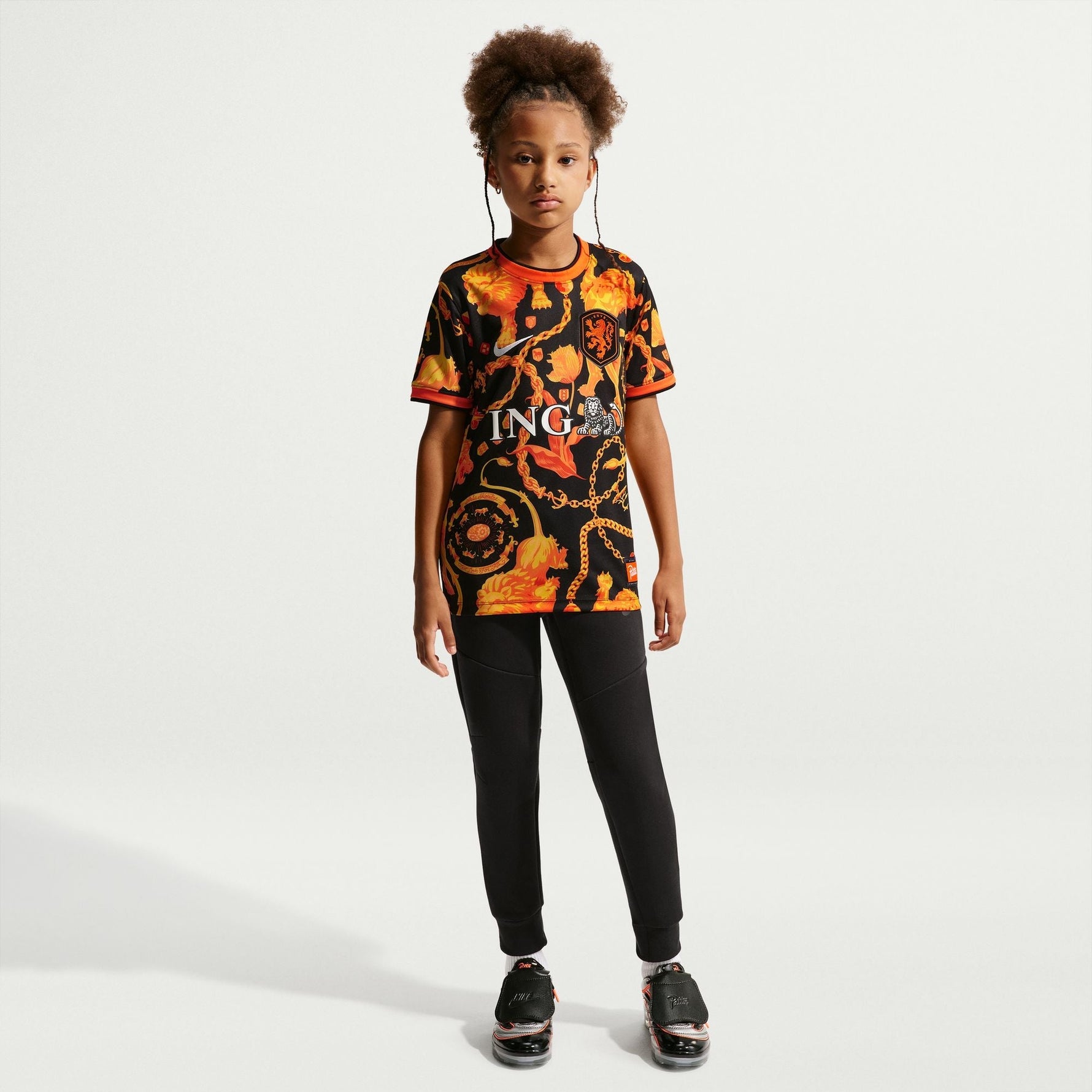 Nike Netherlands x Patta Older Kids' Short-Sleeve Football Top
