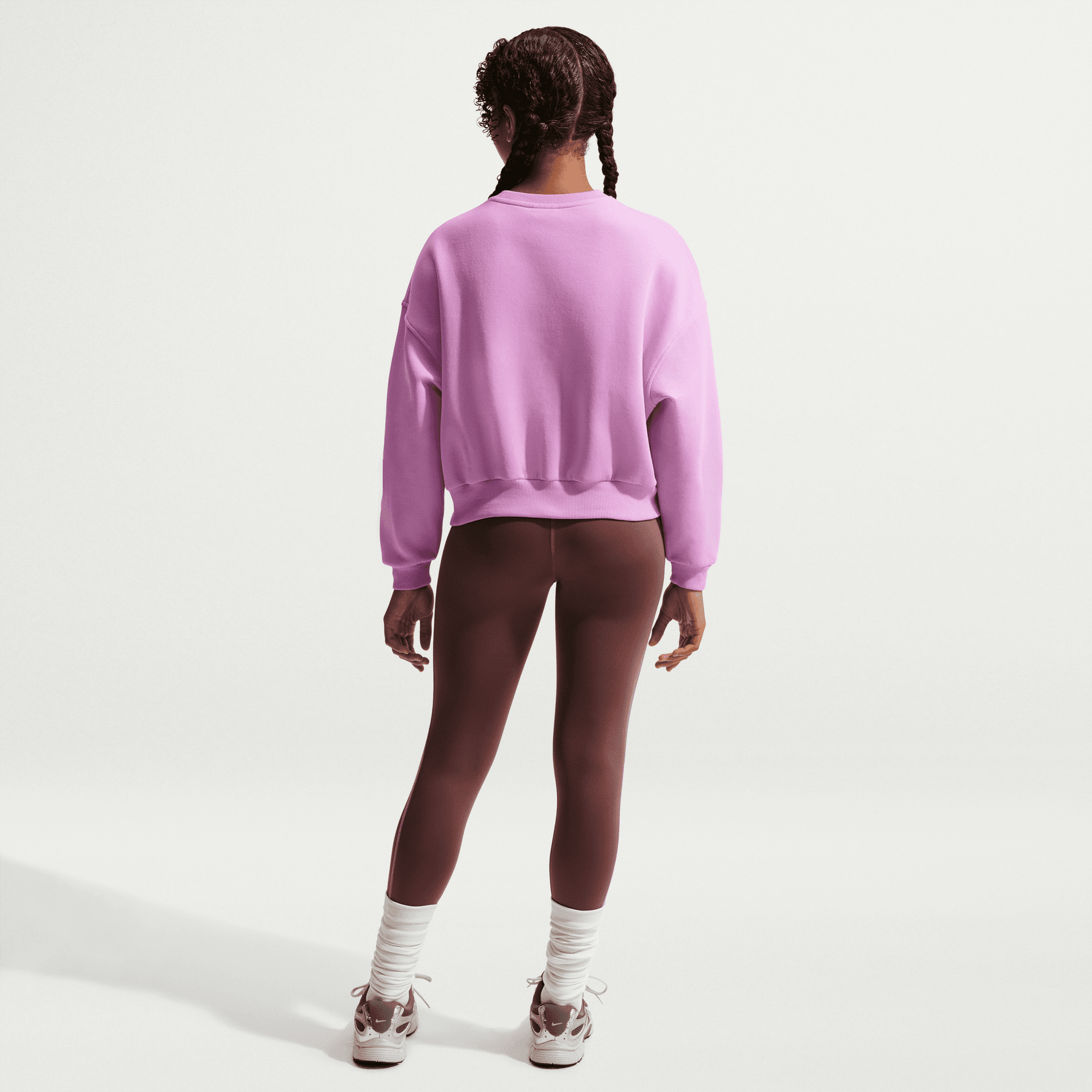 NIKE SPORTSWEAR CLUB FLEECE BIG KIDS' (GIRLS') BOXY CREW-NECK SWEATSHIRT