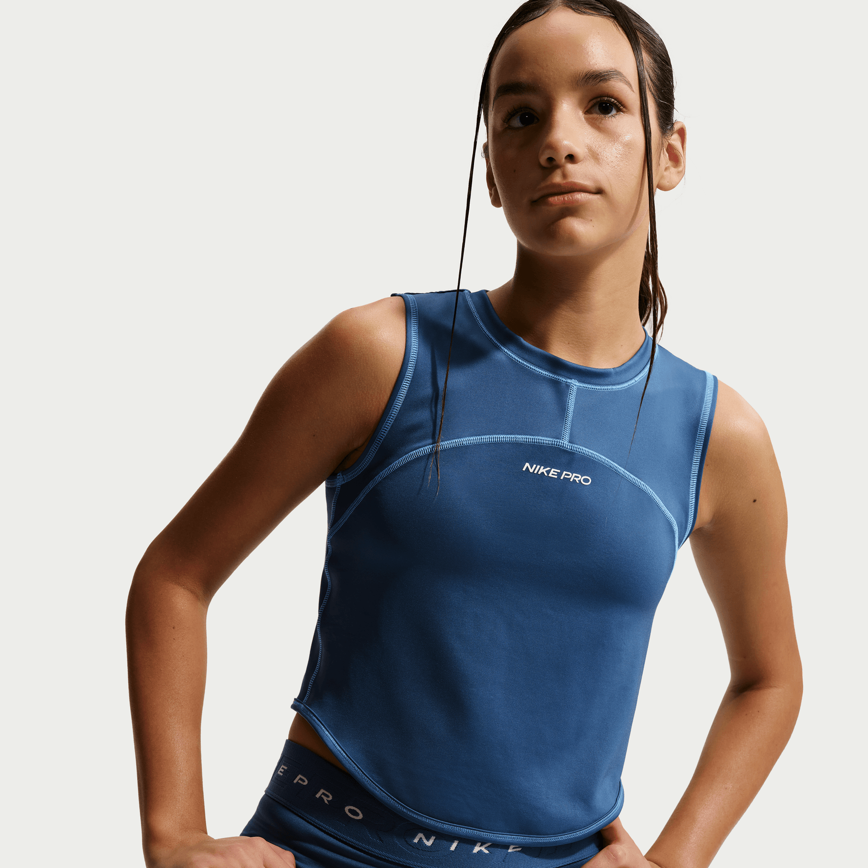 NIKE PRO BIG KIDS' DRI-FIT TOP