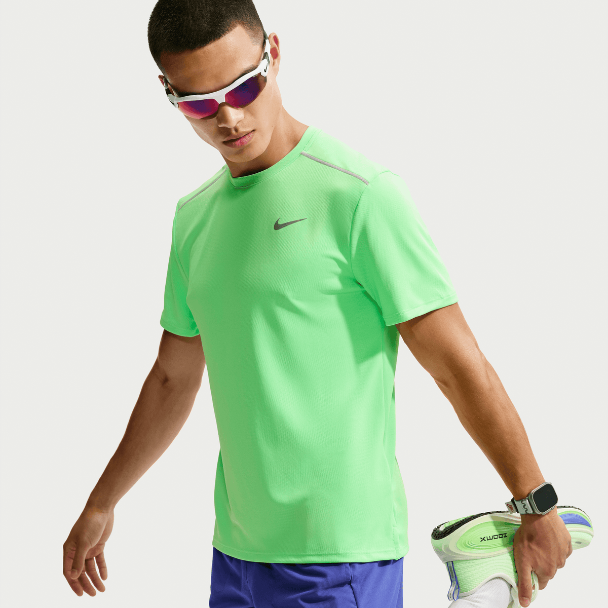 Nike Miler Men's Dri-FIT UV-Protection Short-Sleeve Running Top