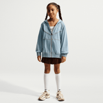 NIKE SPORTSWEAR COLLECTION BIG KIDS' FULL-ZIP HOODED DENIM JACKET