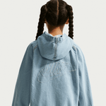 NIKE SPORTSWEAR COLLECTION BIG KIDS' FULL-ZIP HOODED DENIM JACKET