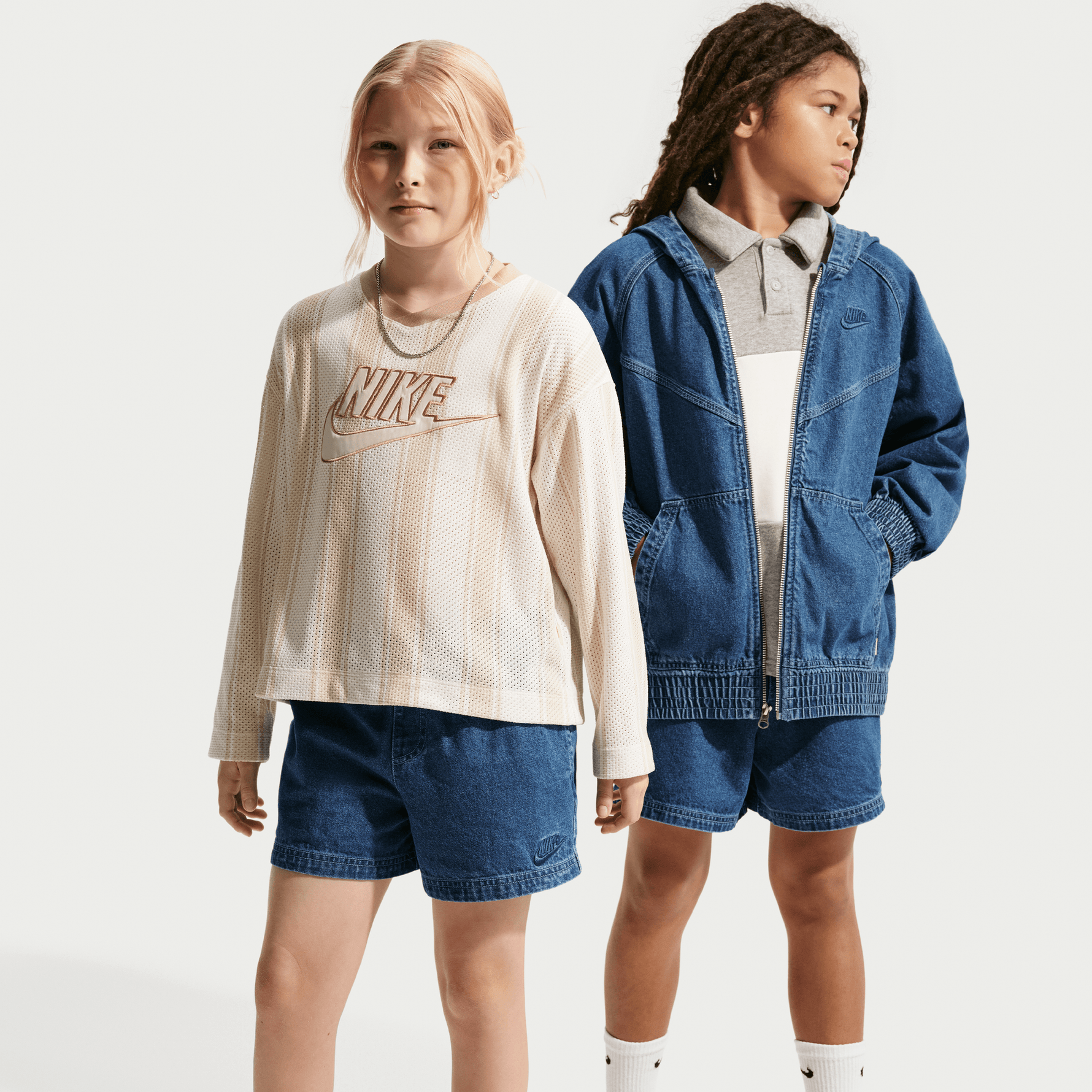 NIKE SPORTSWEAR COLLECTION BIG KIDS' DENIM SHORTS
