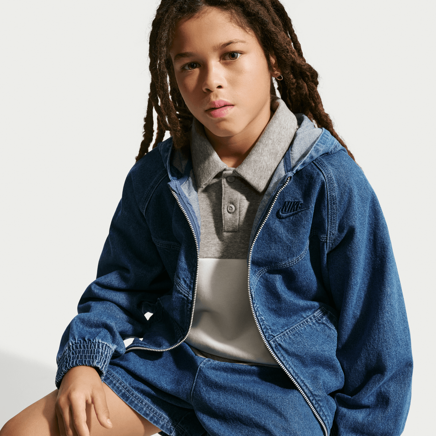 NIKE SPORTSWEAR COLLECTION BIG KIDS' DENIM SHORTS