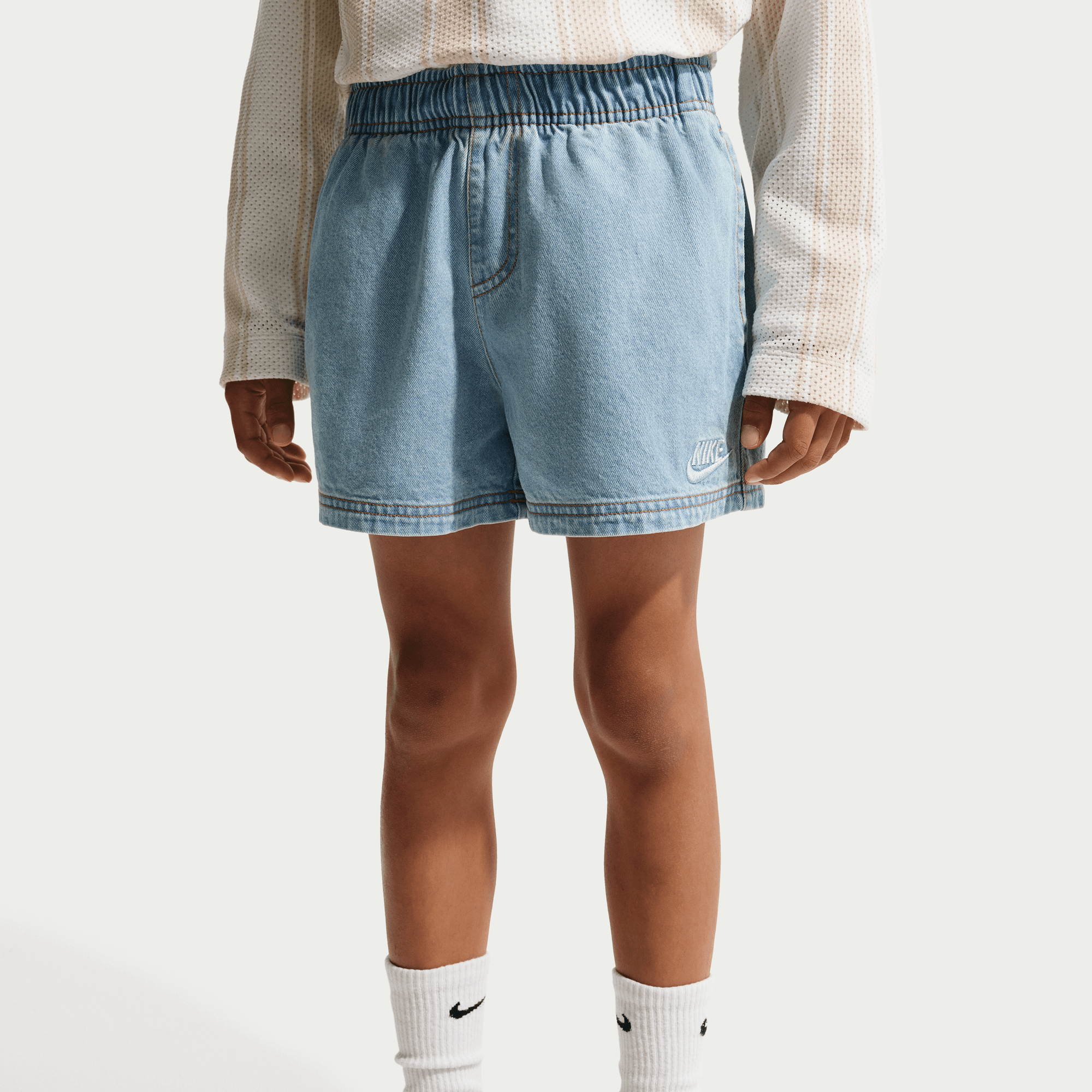 NIKE SPORTSWEAR COLLECTION BIG KIDS' DENIM SHORTS