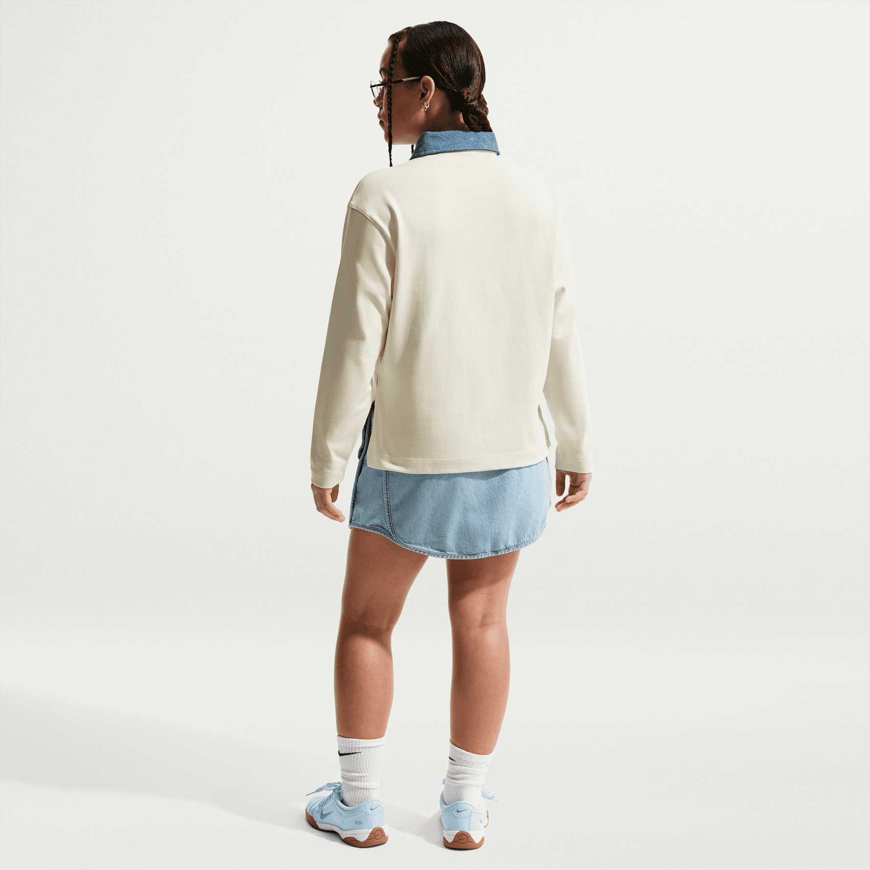 NIKE SPORTSWEAR COLLECTION BIG KIDS' (GIRLS') LONG-SLEEVE POLO TOP