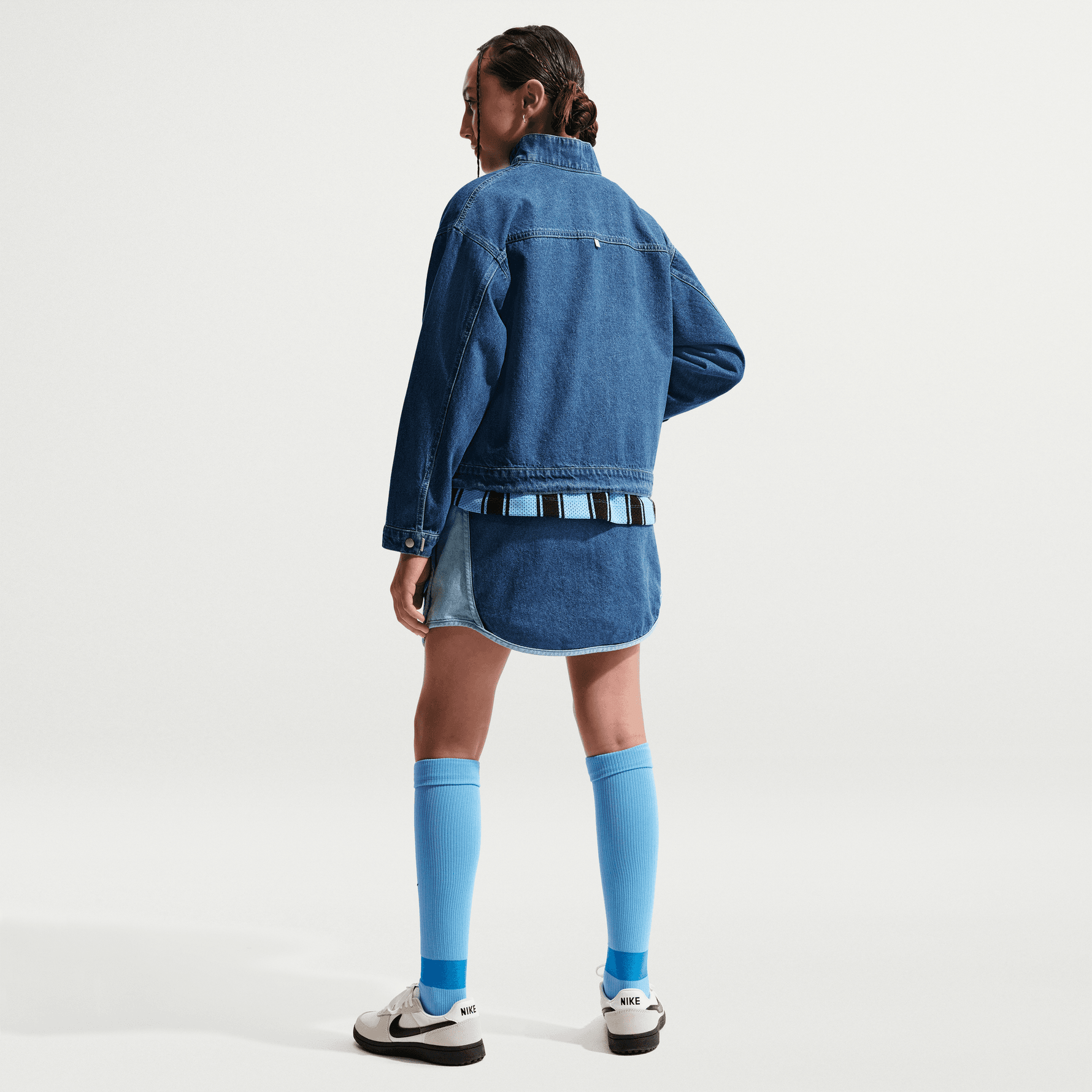 NIKE SPORTSWEAR COLLECTION WINDRUNNER BIG KIDS' DENIM JACKET