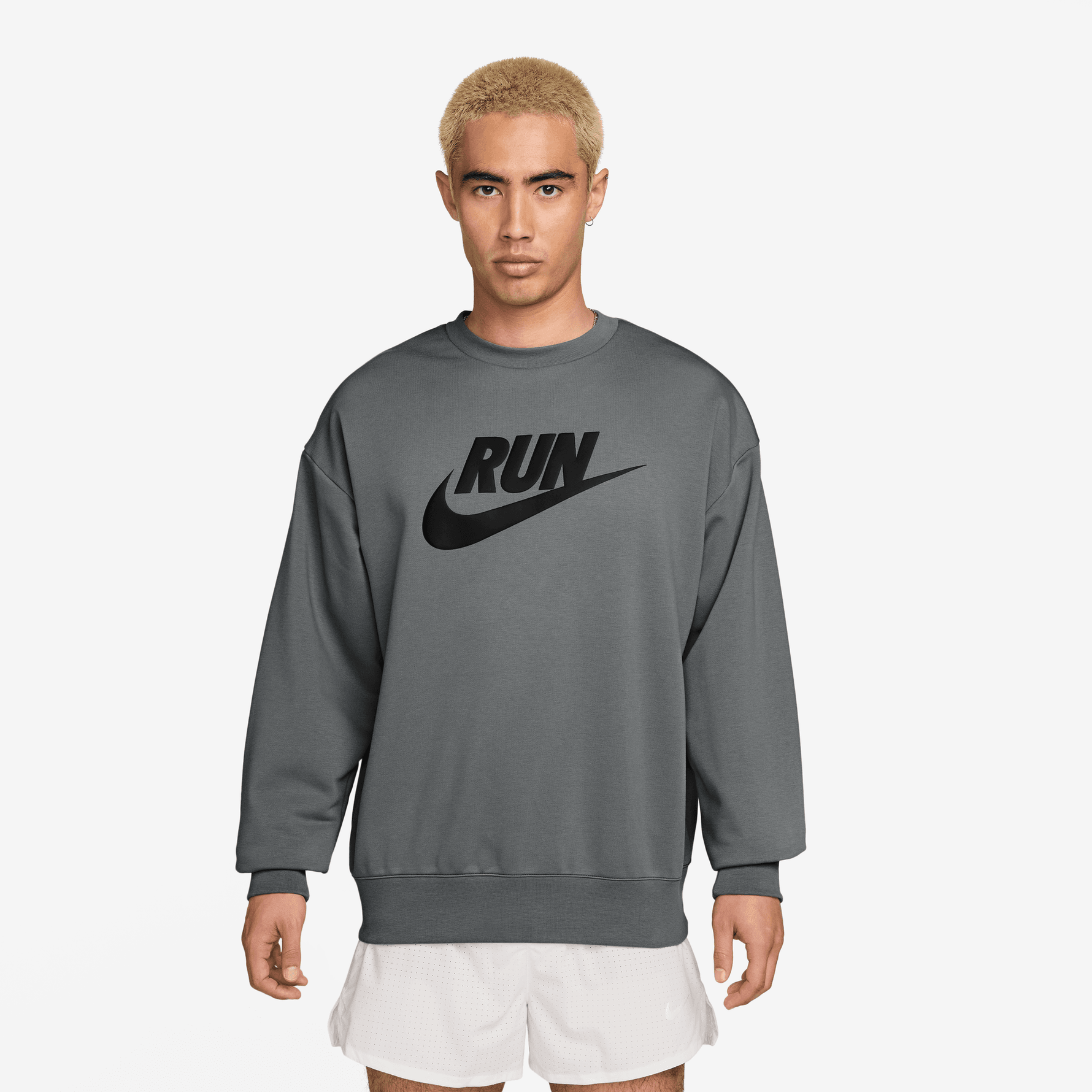 NIKE MEN'S DRI-FIT FLEECE RUNNING CREW