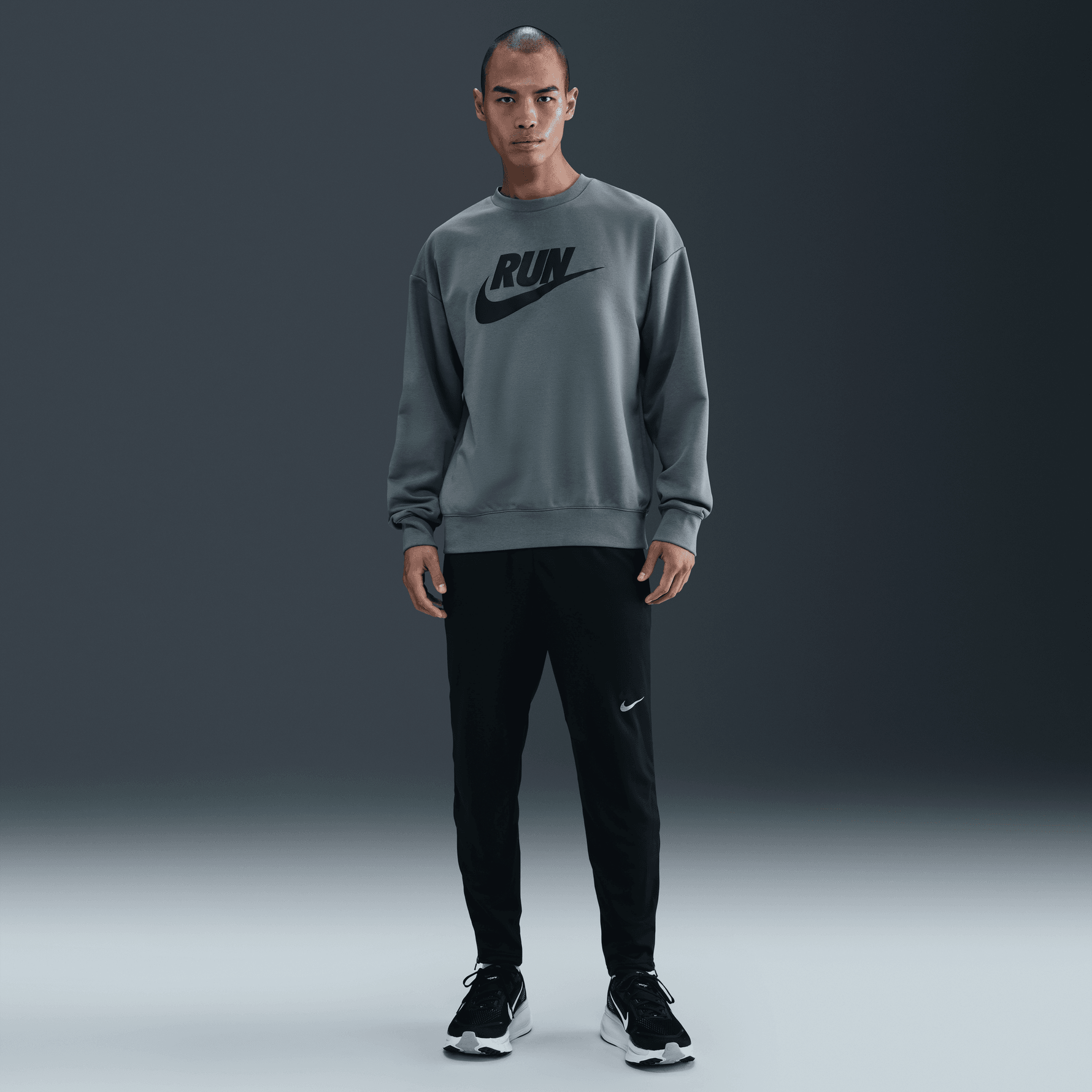 NIKE MEN'S DRI-FIT FLEECE RUNNING CREW