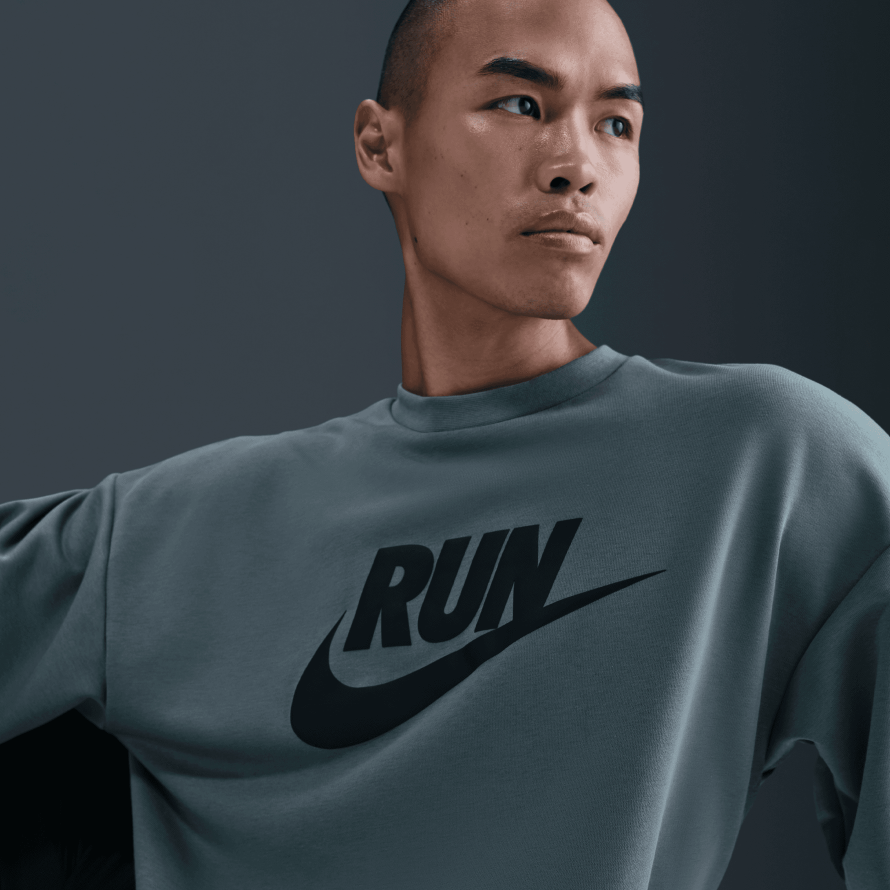 NIKE MEN'S DRI-FIT FLEECE RUNNING CREW
