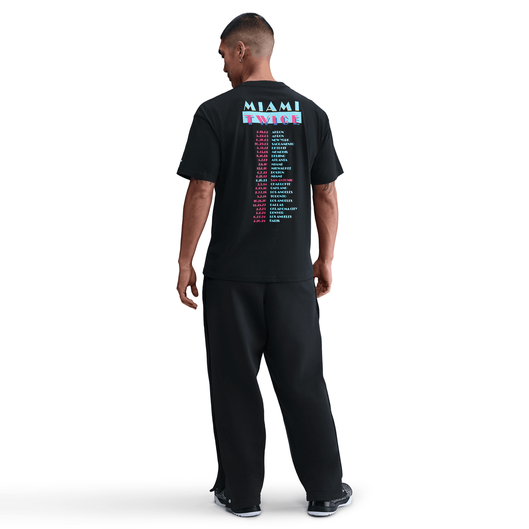 LEBRON "MIAMI TWICE" MEN'S MAX90 BASKETBALL T-SHIRT