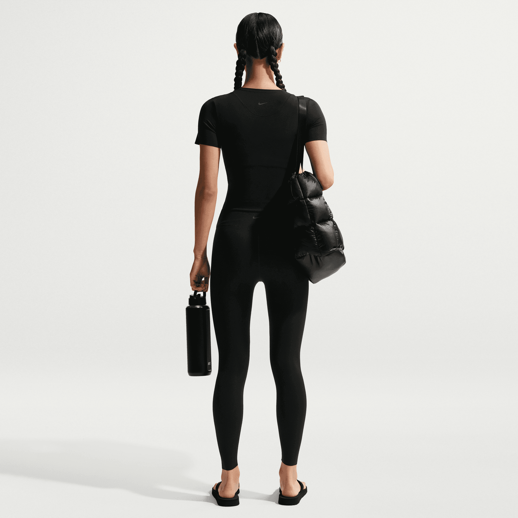 NIKE ZENVY WOMEN'S HIGH-WAISTED 7/8 LEGGINGS WITH NO FRONT SEAM