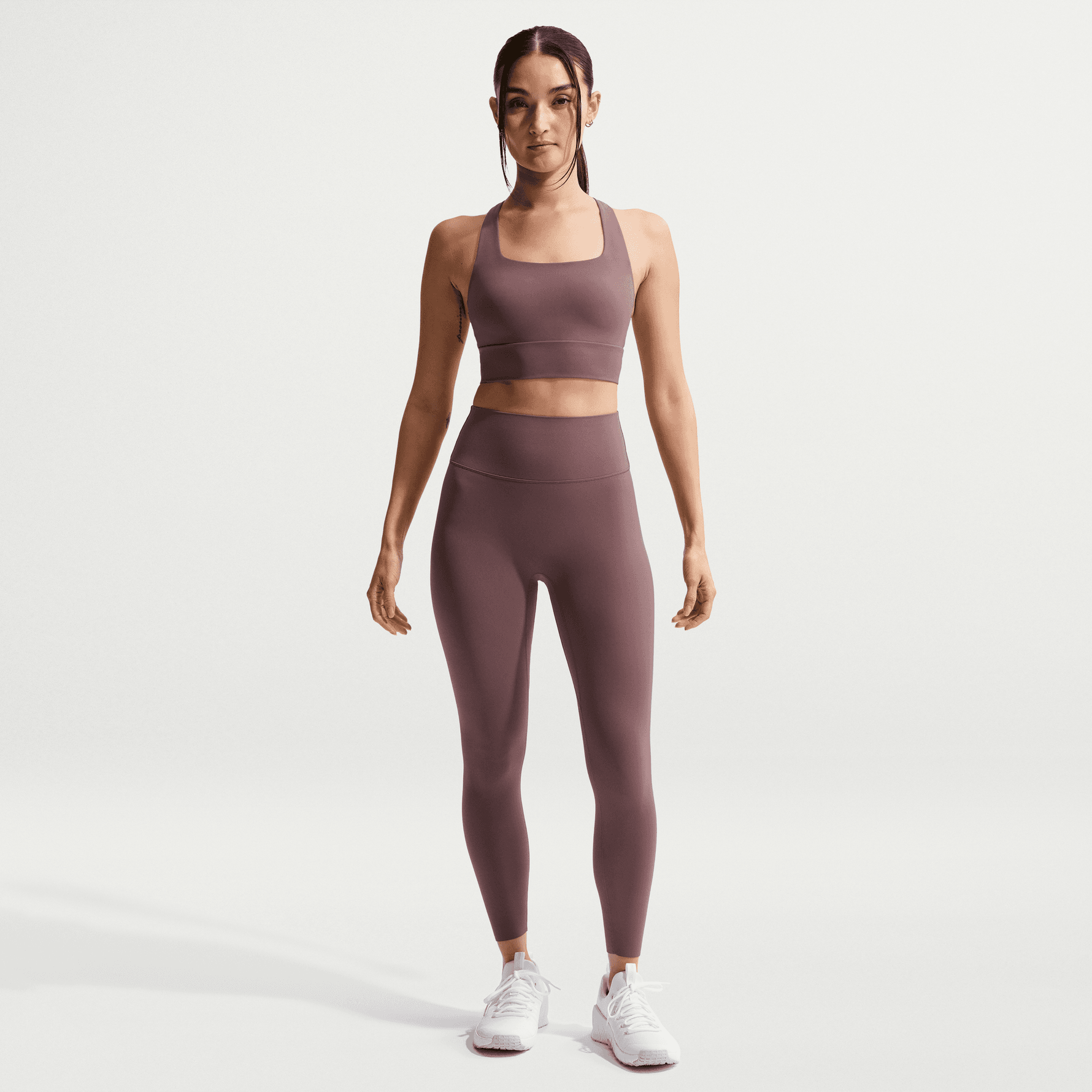 NIKE ZENVY WOMEN'S HIGH-WAISTED 7/8 LEGGINGS WITH NO FRONT SEAM