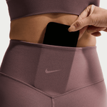 NIKE ZENVY WOMEN'S HIGH-WAISTED 7/8 LEGGINGS WITH NO FRONT SEAM