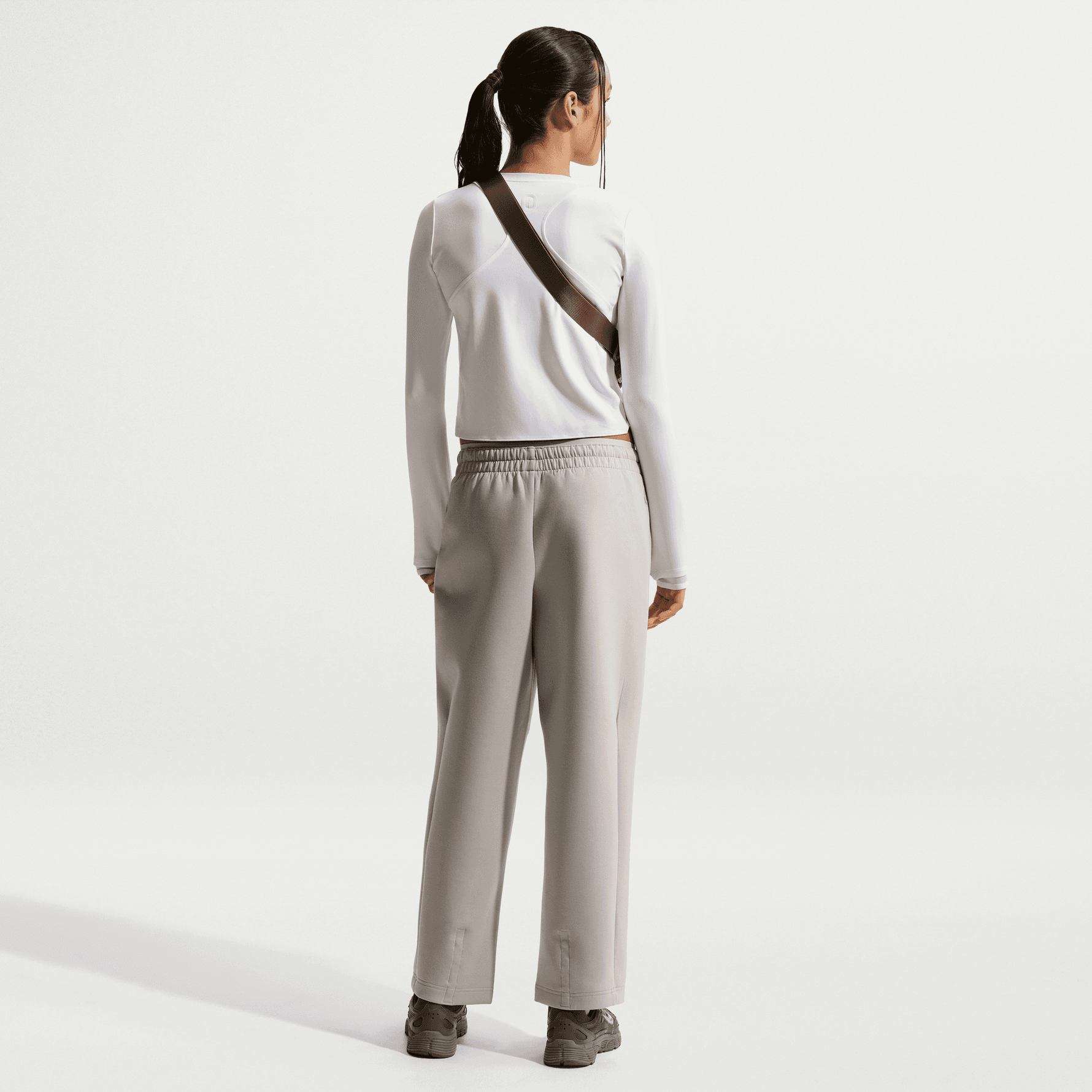 NIKE MAVN GIRLS' DRI-FIT RIBBED LONG-SLEEVE TOP