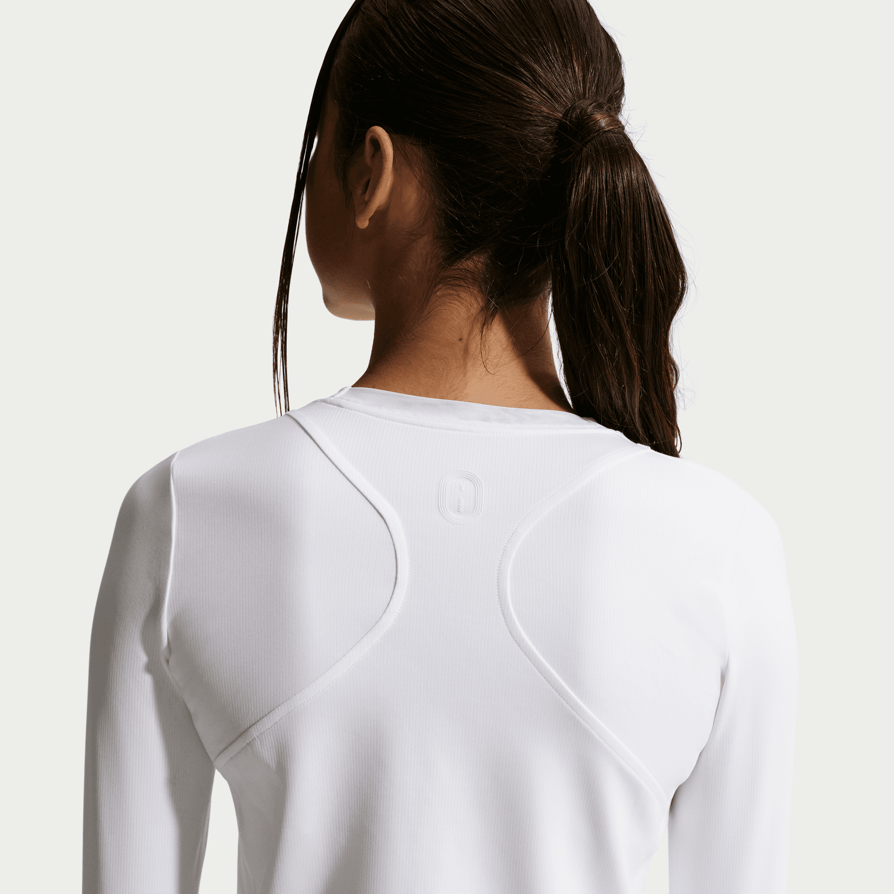 NIKE MAVN GIRLS' DRI-FIT RIBBED LONG-SLEEVE TOP