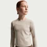 NIKE MAVN GIRLS' DRI-FIT RIBBED LONG-SLEEVE TOP