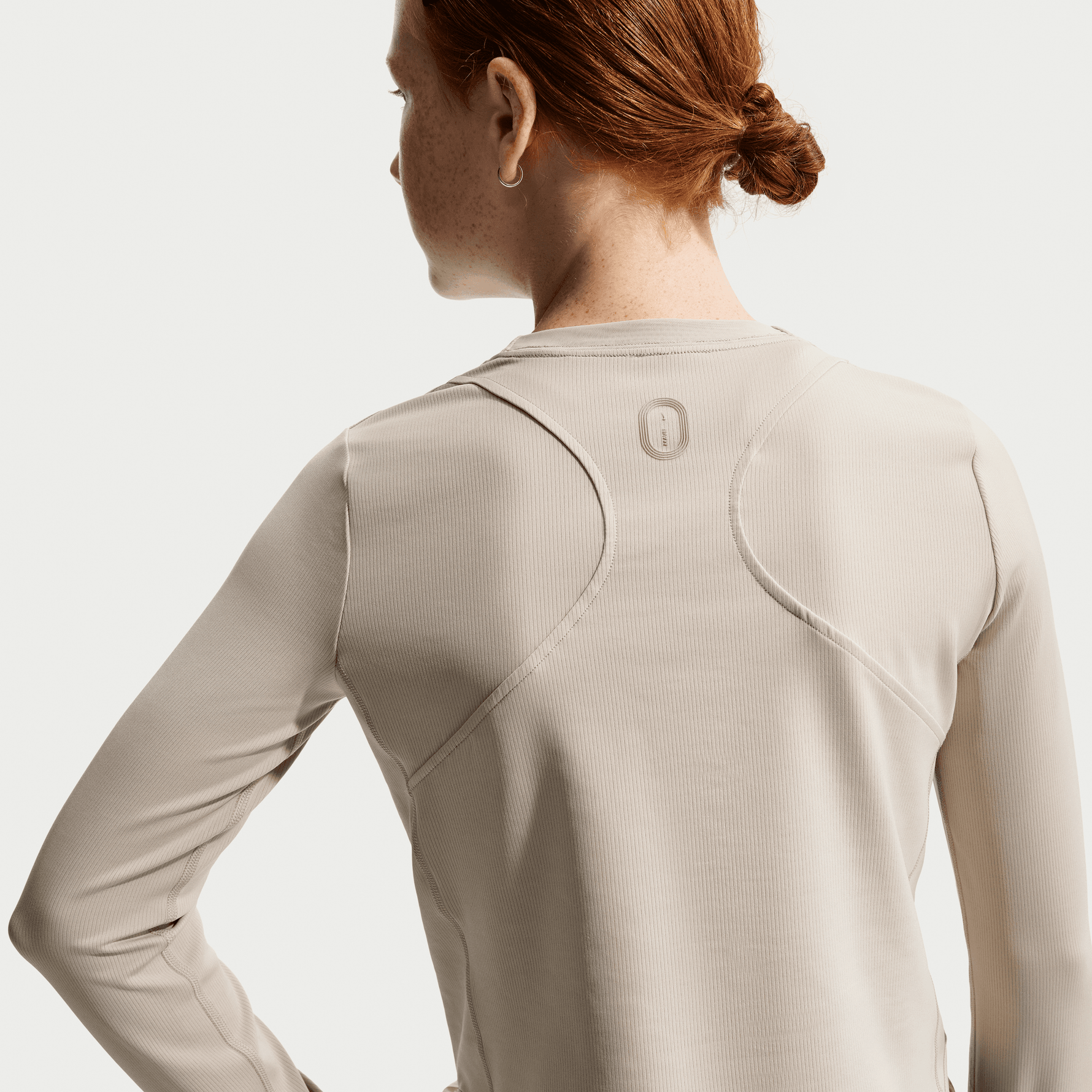 NIKE MAVN GIRLS' DRI-FIT RIBBED LONG-SLEEVE TOP