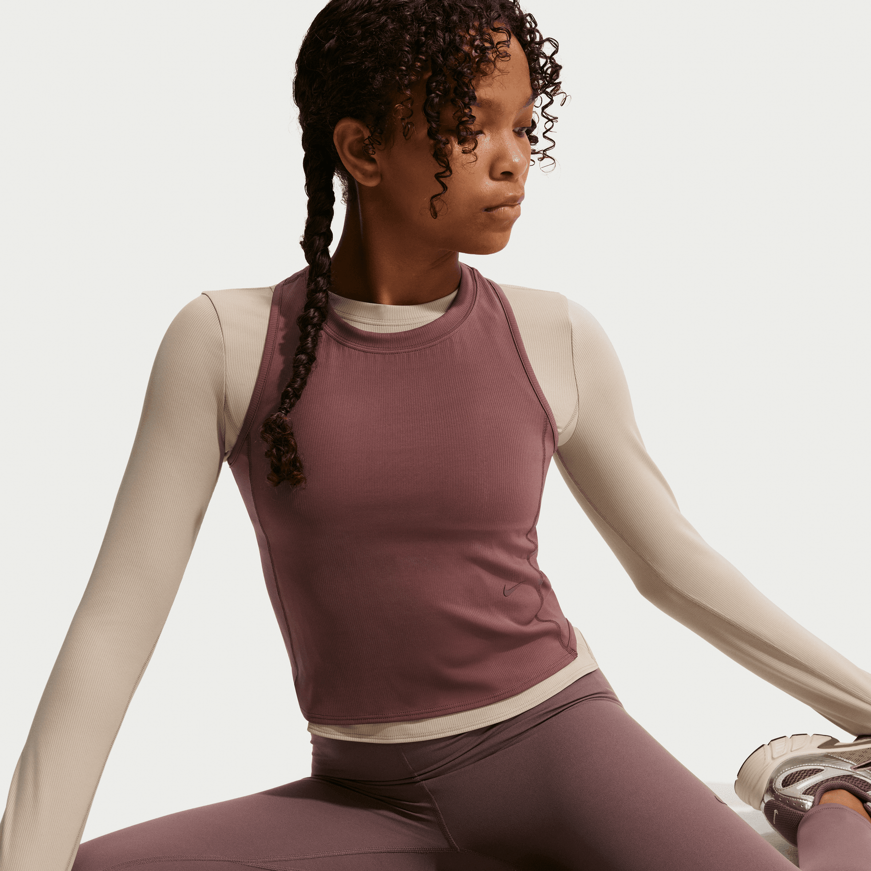 NIKE MAVN GIRLS' DRI-FIT HIGH-RISE LEGGINGS