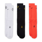 NIKE TOTAL 90 EVERYDAY CUSHIONED CREW SOCKS (3 PAIRS)