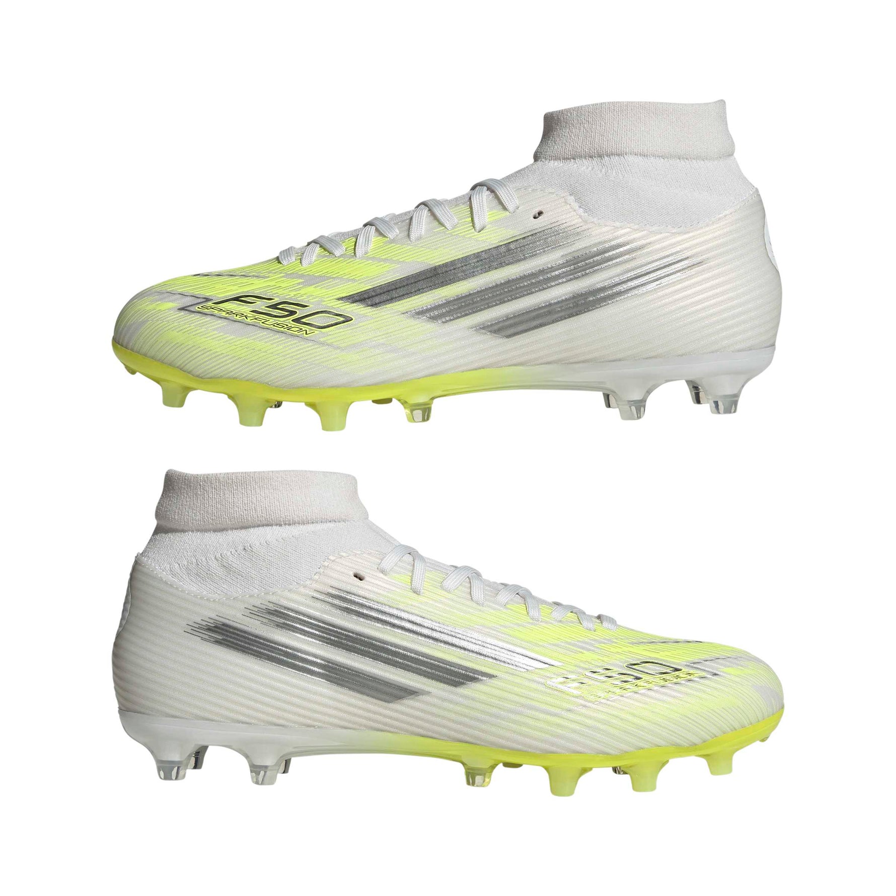 ADIDAS F50 SPARKFUSION LEAGUE MID-CUT FIRM GROUND / ARTIFICIAL GROUND FOOTBALL BOOTS