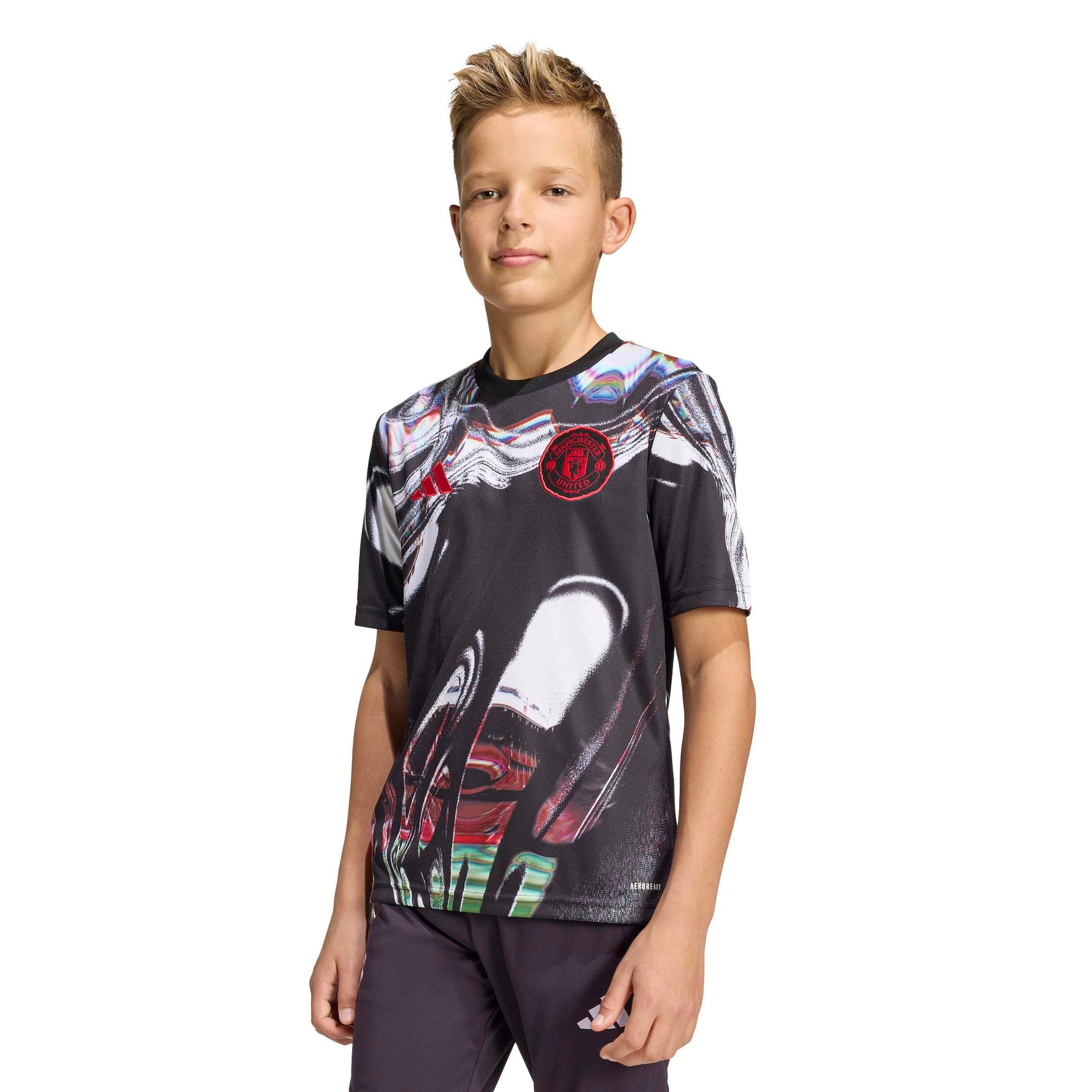 ADIDAS MANCHESTER UNITED 25/26 PRE MATCH JERSEY KIDS