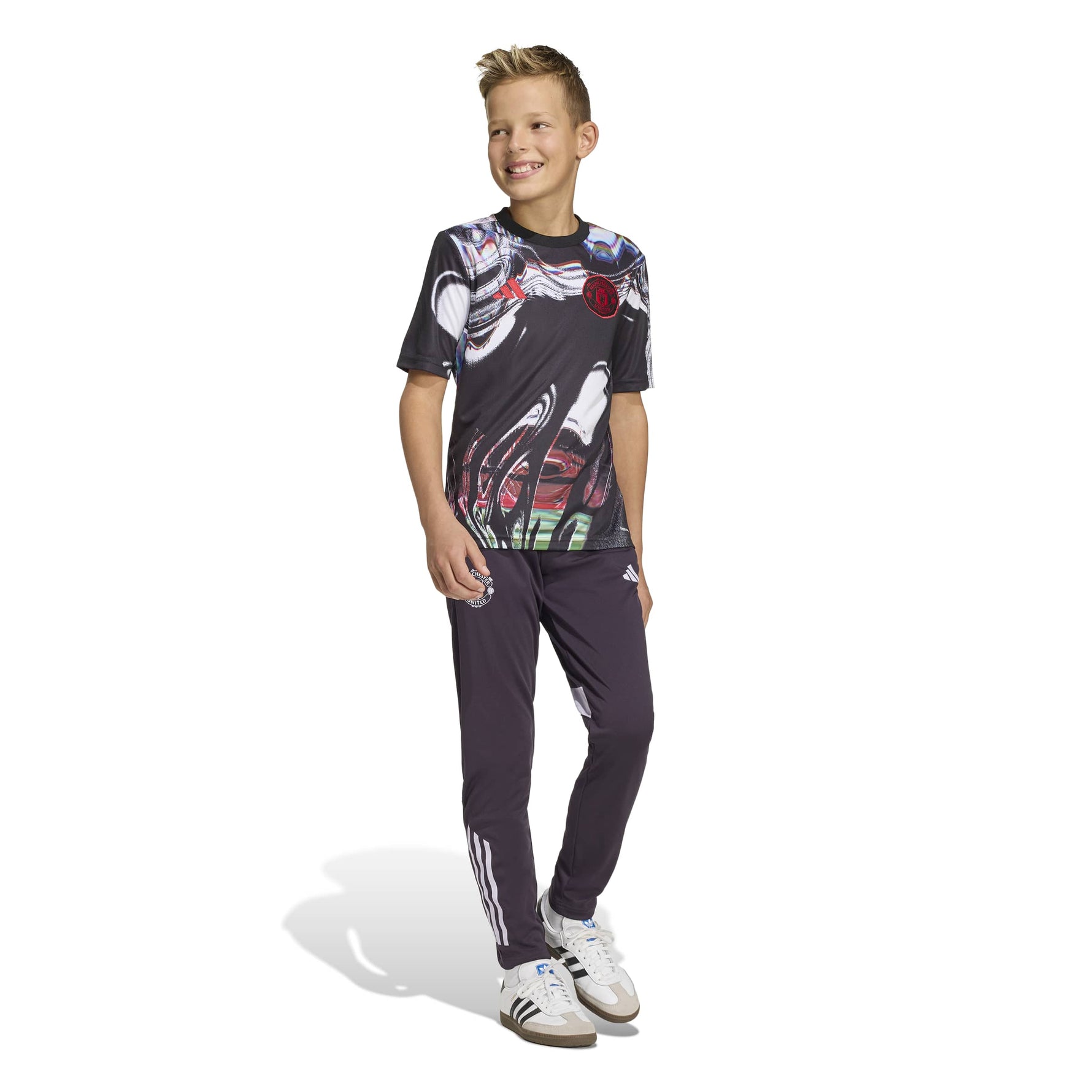 ADIDAS MANCHESTER UNITED 25/26 PRE MATCH JERSEY KIDS